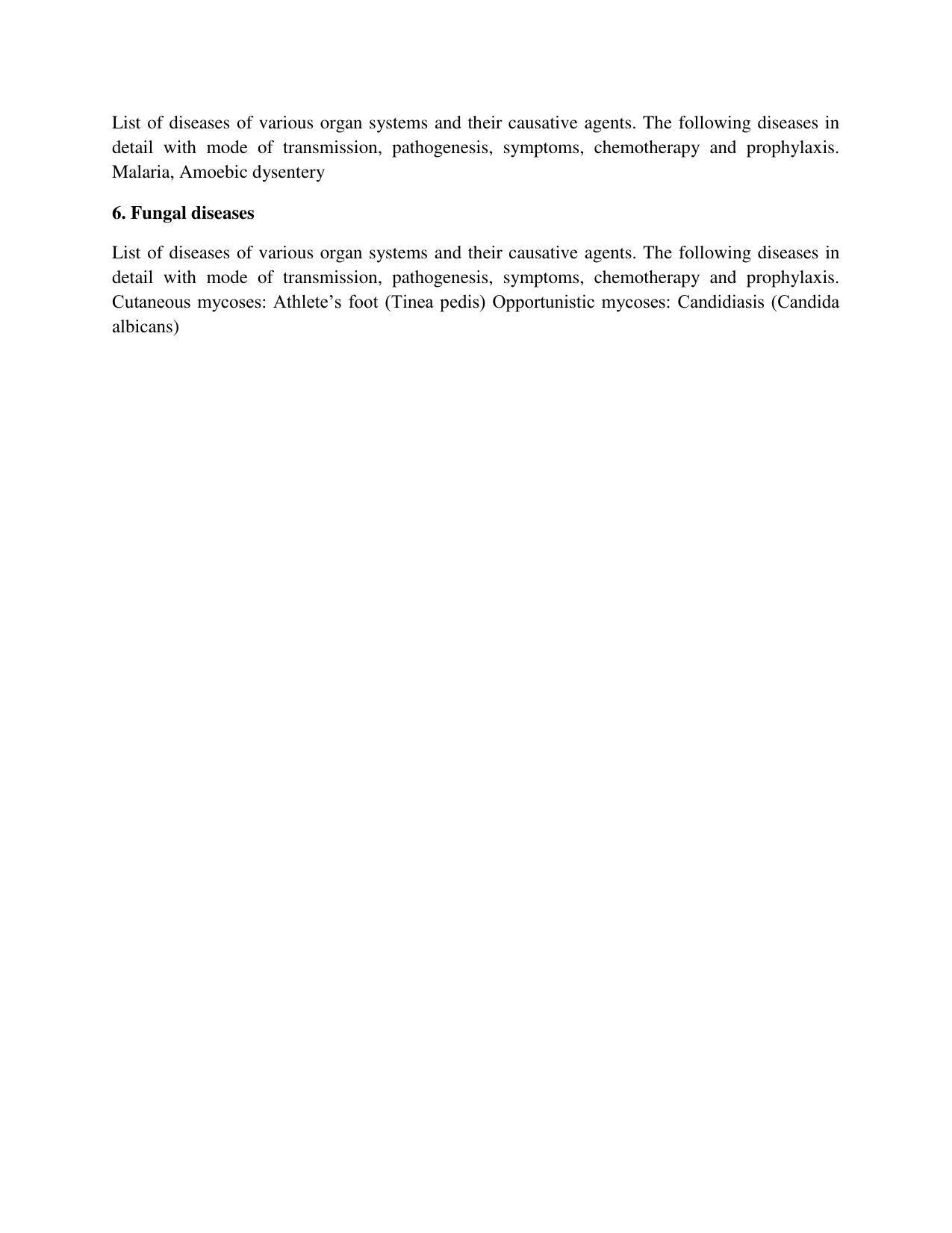 GU ART Post Graduate Diploma in Clinical Genetics and Medical Laboratory Techniques (PGDCG & MLT) Syllabus - Page 7