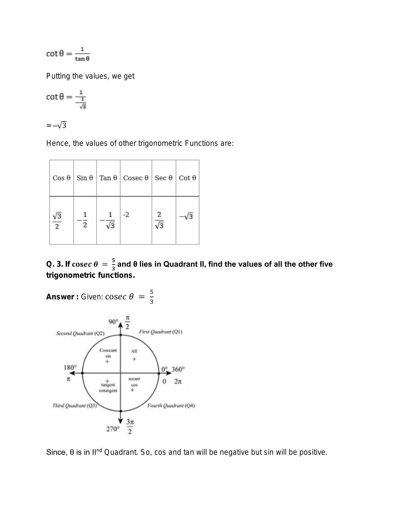 Chapter 15: Trigonometric or Circular Functions: RS Aggarwal Class 11 Solutions  - Page 6