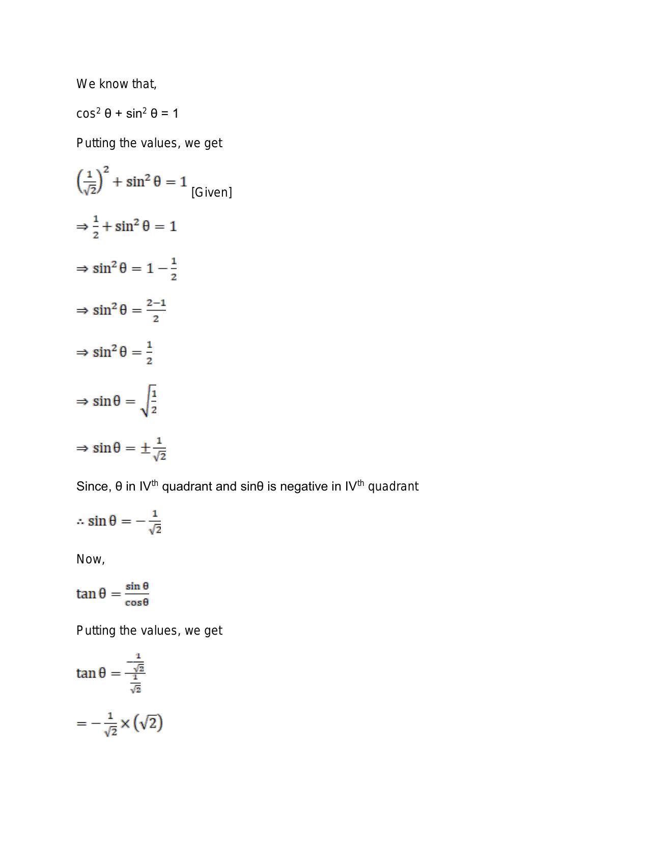 Chapter 15: Trigonometric or Circular Functions: RS Aggarwal Class 11 Solutions  - Page 10