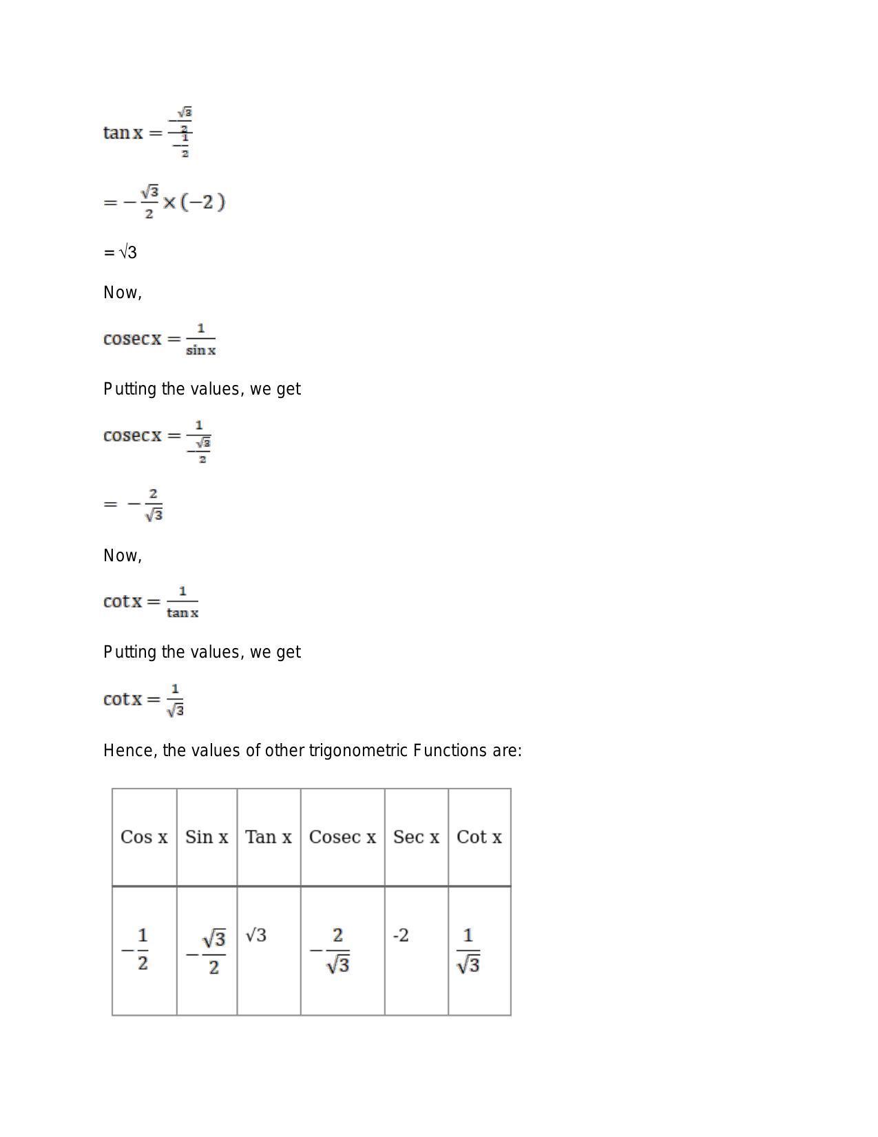 Chapter 15: Trigonometric or Circular Functions: RS Aggarwal Class 11 Solutions  - Page 17