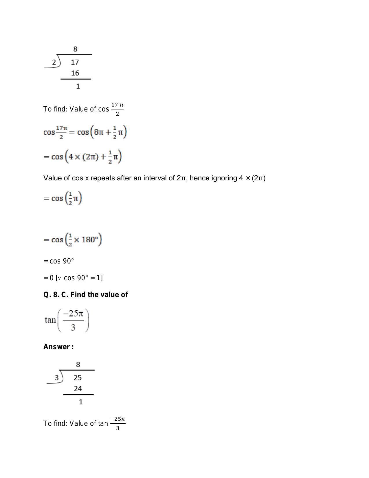 Chapter 15: Trigonometric or Circular Functions: RS Aggarwal Class 11 Solutions  - Page 19
