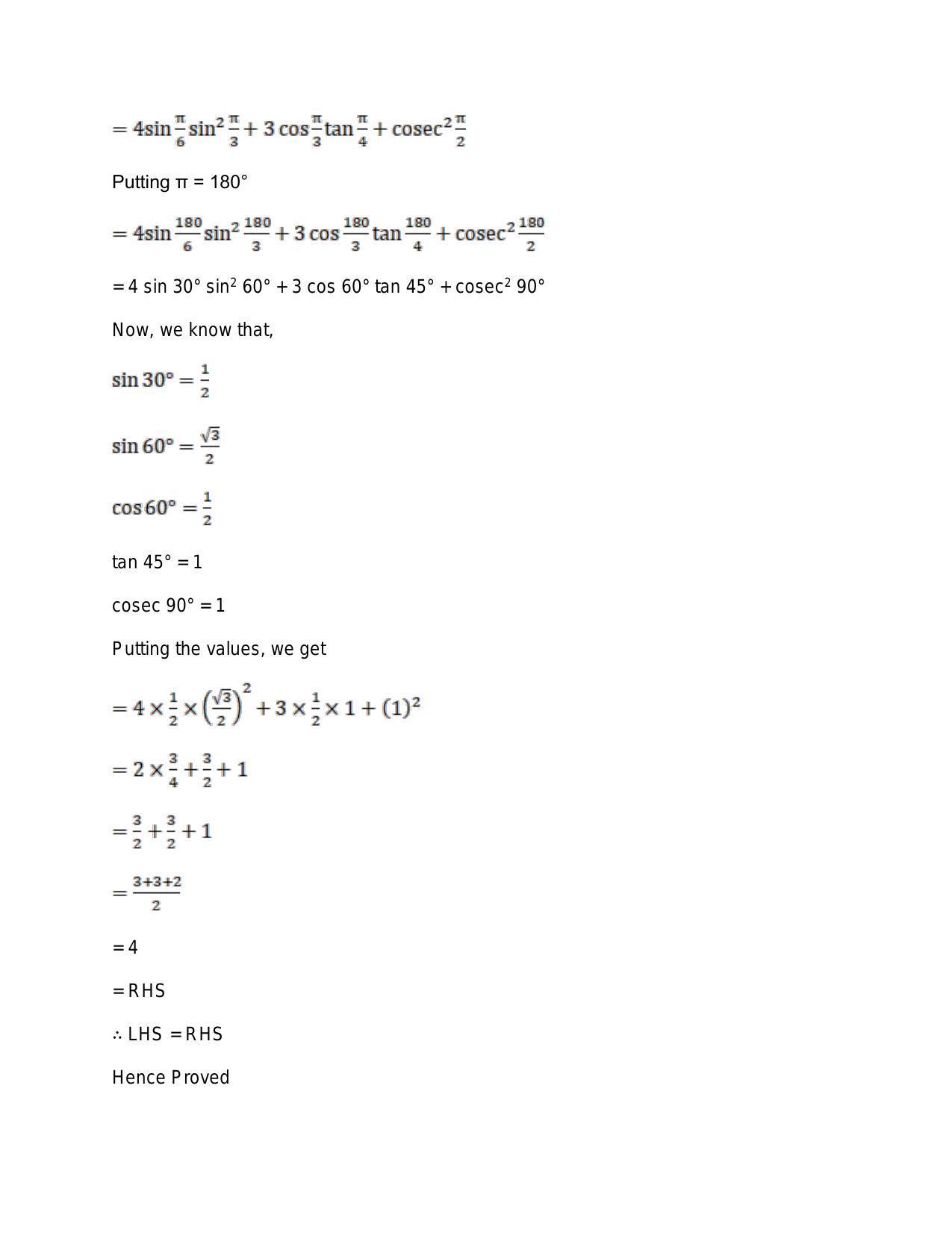 Chapter 15: Trigonometric or Circular Functions: RS Aggarwal Class 11 Solutions  - Page 28