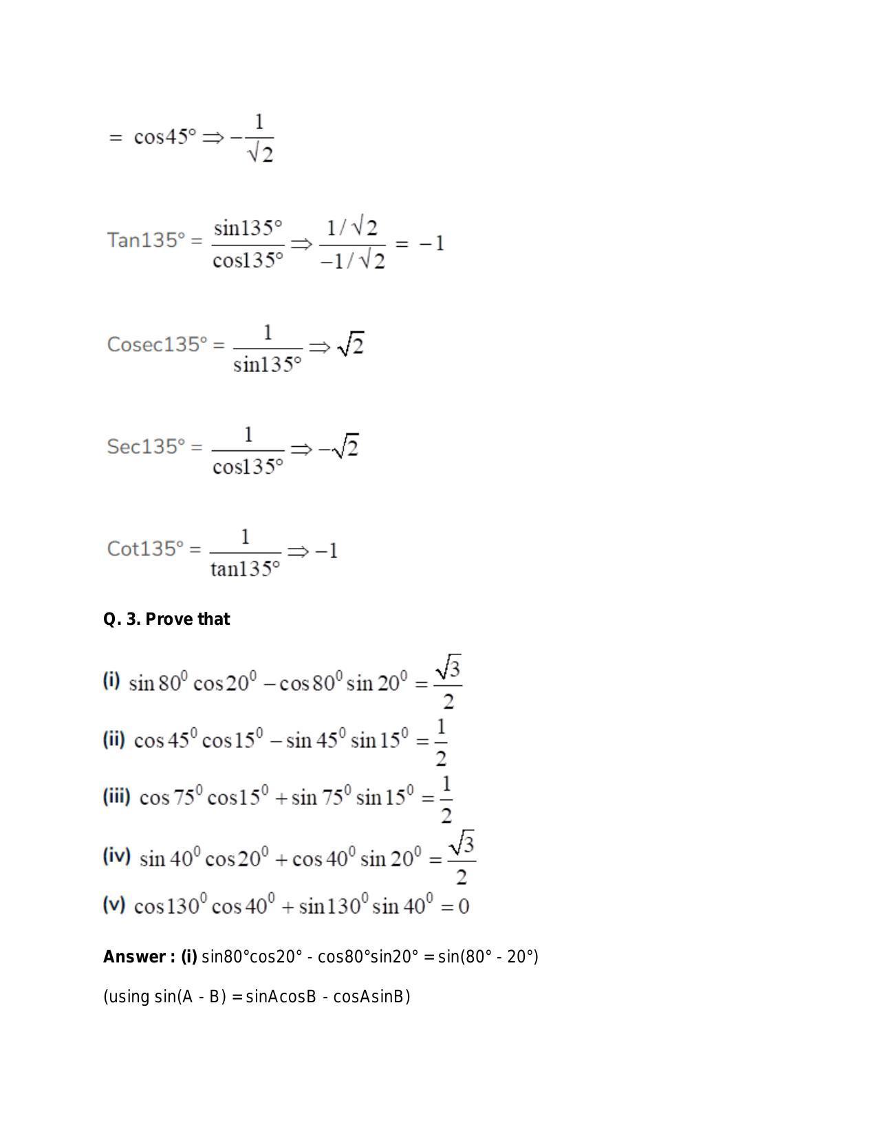 Chapter 15: Trigonometric or Circular Functions: RS Aggarwal Class 11 Solutions  - Page 32