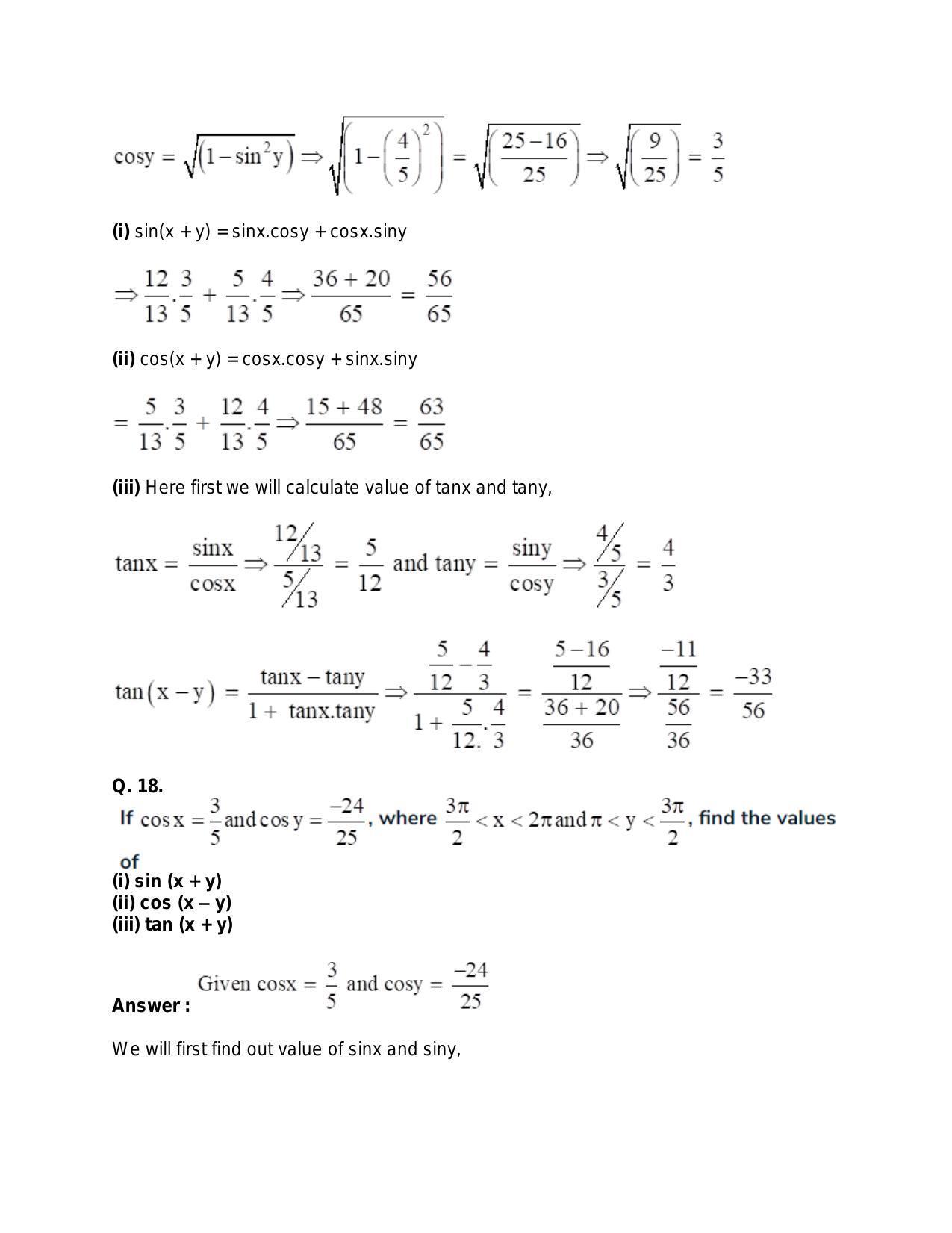 Chapter 15: Trigonometric or Circular Functions: RS Aggarwal Class 11 Solutions  - Page 46