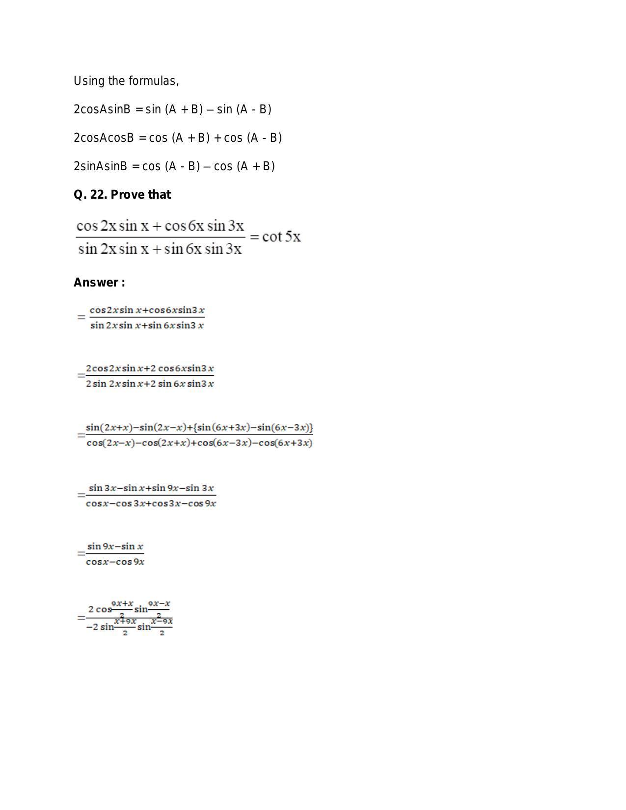 Chapter 15: Trigonometric or Circular Functions: RS Aggarwal Class 11 Solutions  - Page 69