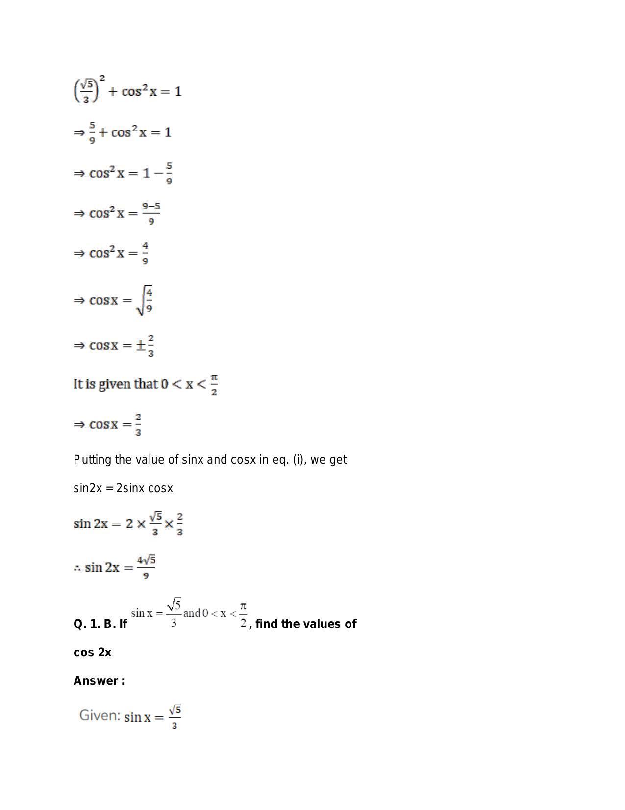 Chapter 15: Trigonometric or Circular Functions: RS Aggarwal Class 11 Solutions  - Page 79