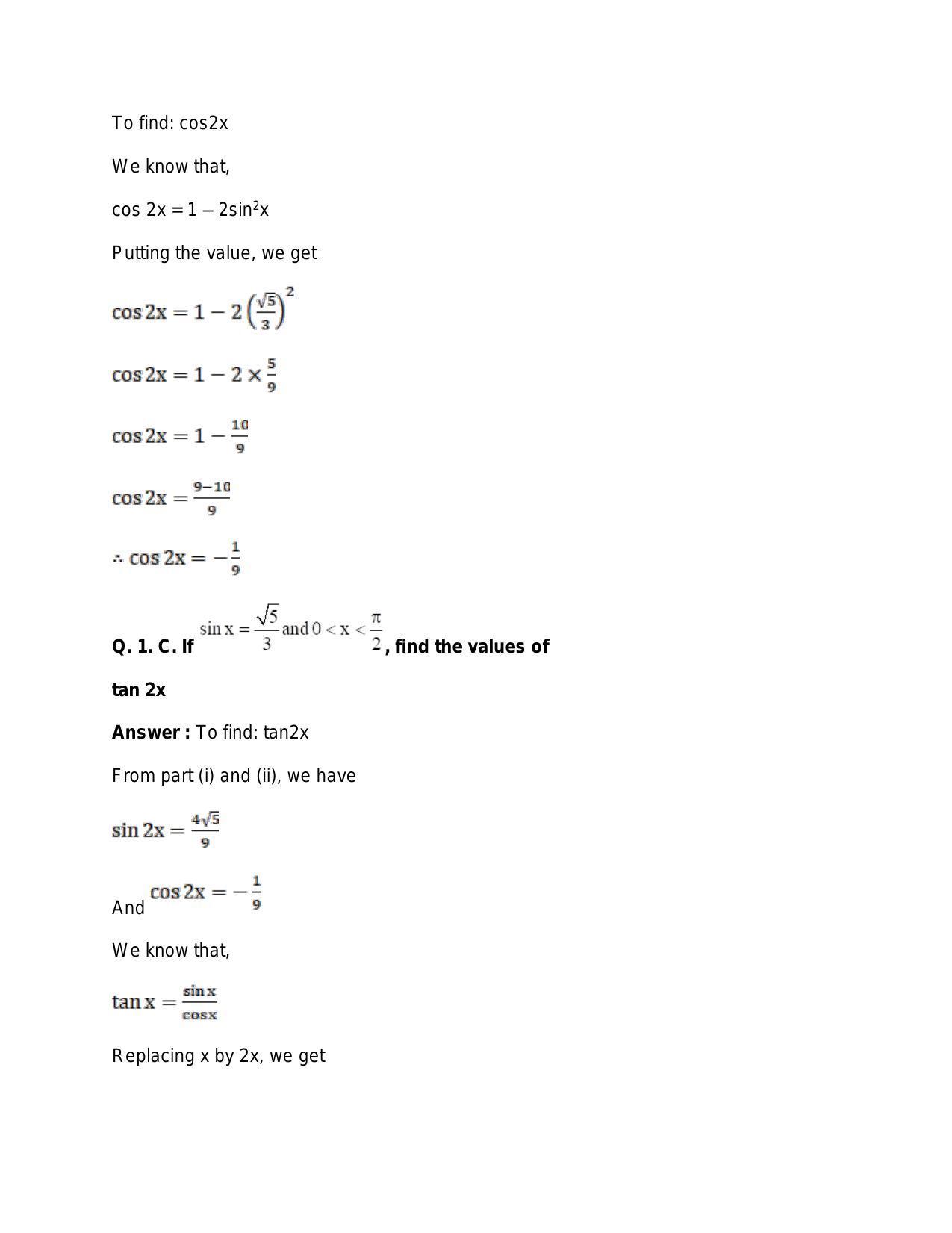 Chapter 15: Trigonometric or Circular Functions: RS Aggarwal Class 11 Solutions  - Page 80