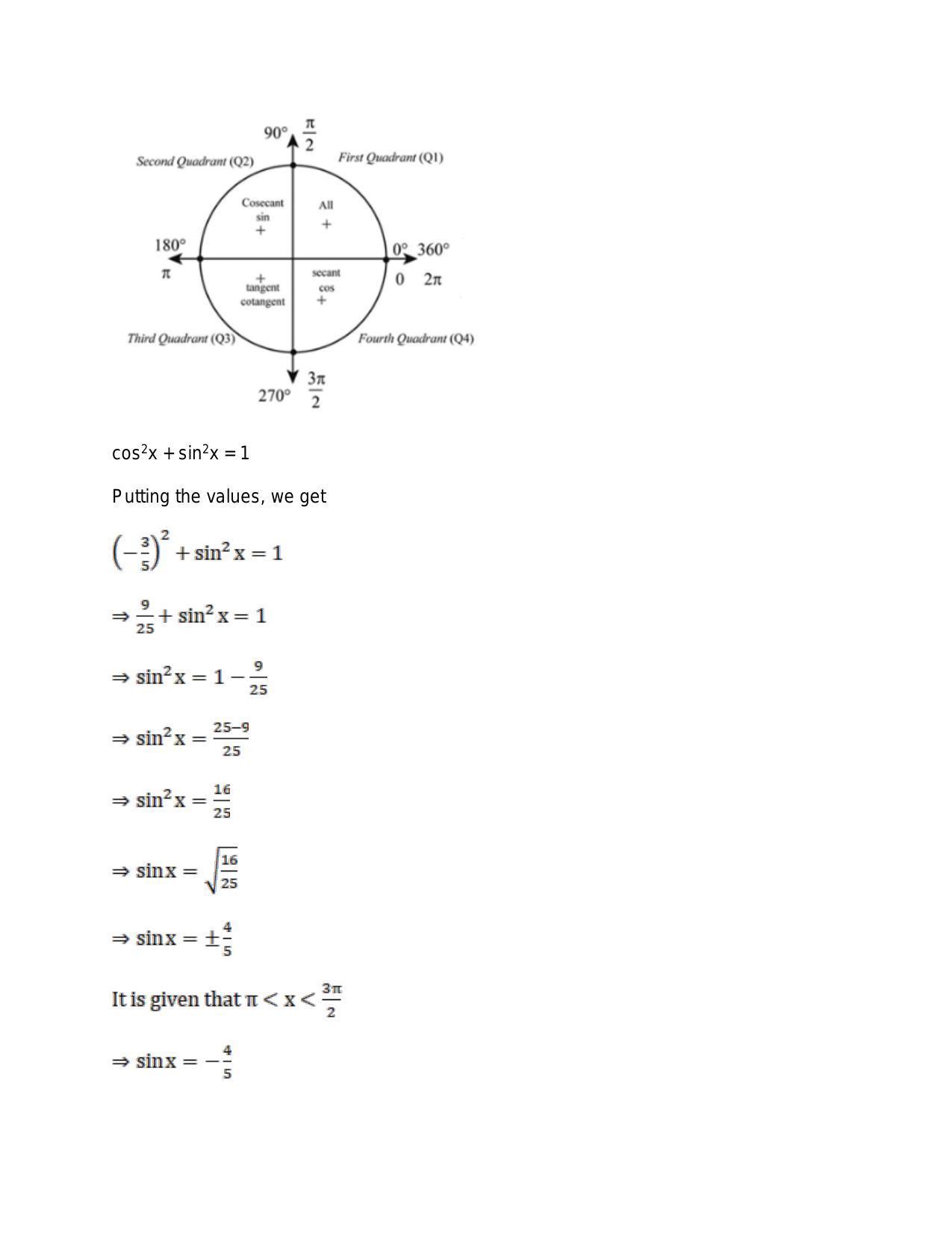 Chapter 15: Trigonometric or Circular Functions: RS Aggarwal Class 11 Solutions  - Page 82