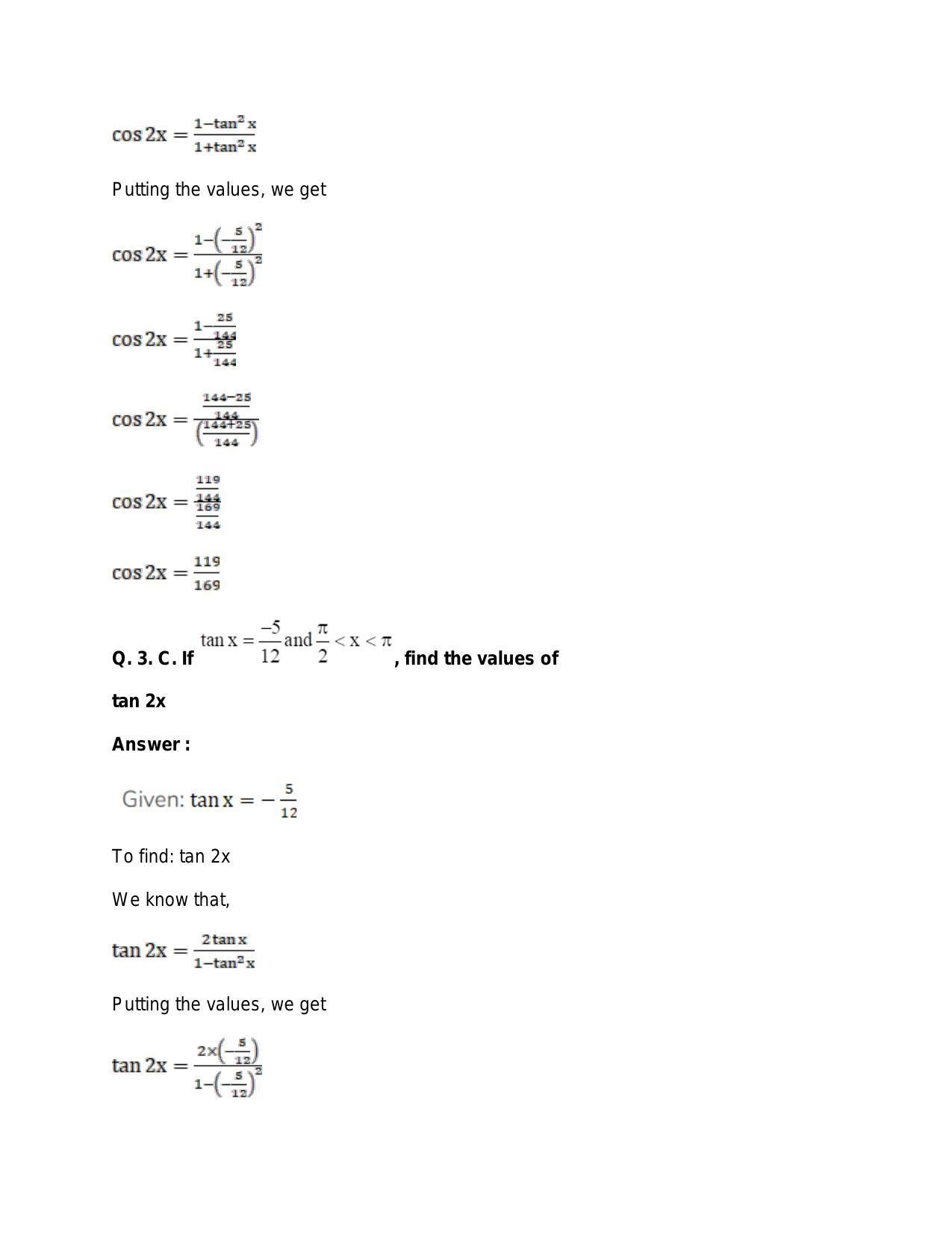 Chapter 15: Trigonometric or Circular Functions: RS Aggarwal Class 11 Solutions  - Page 86