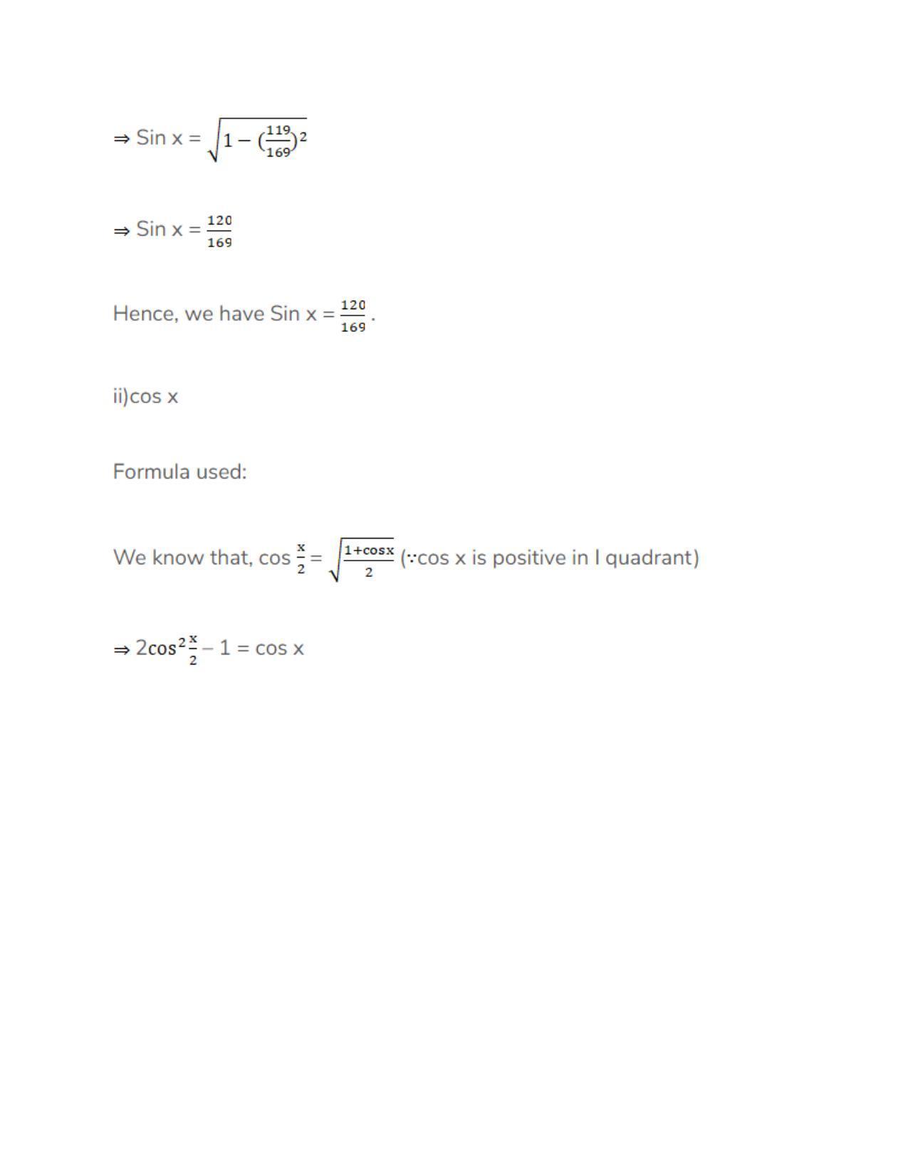 Chapter 15: Trigonometric or Circular Functions: RS Aggarwal Class 11 Solutions  - Page 122