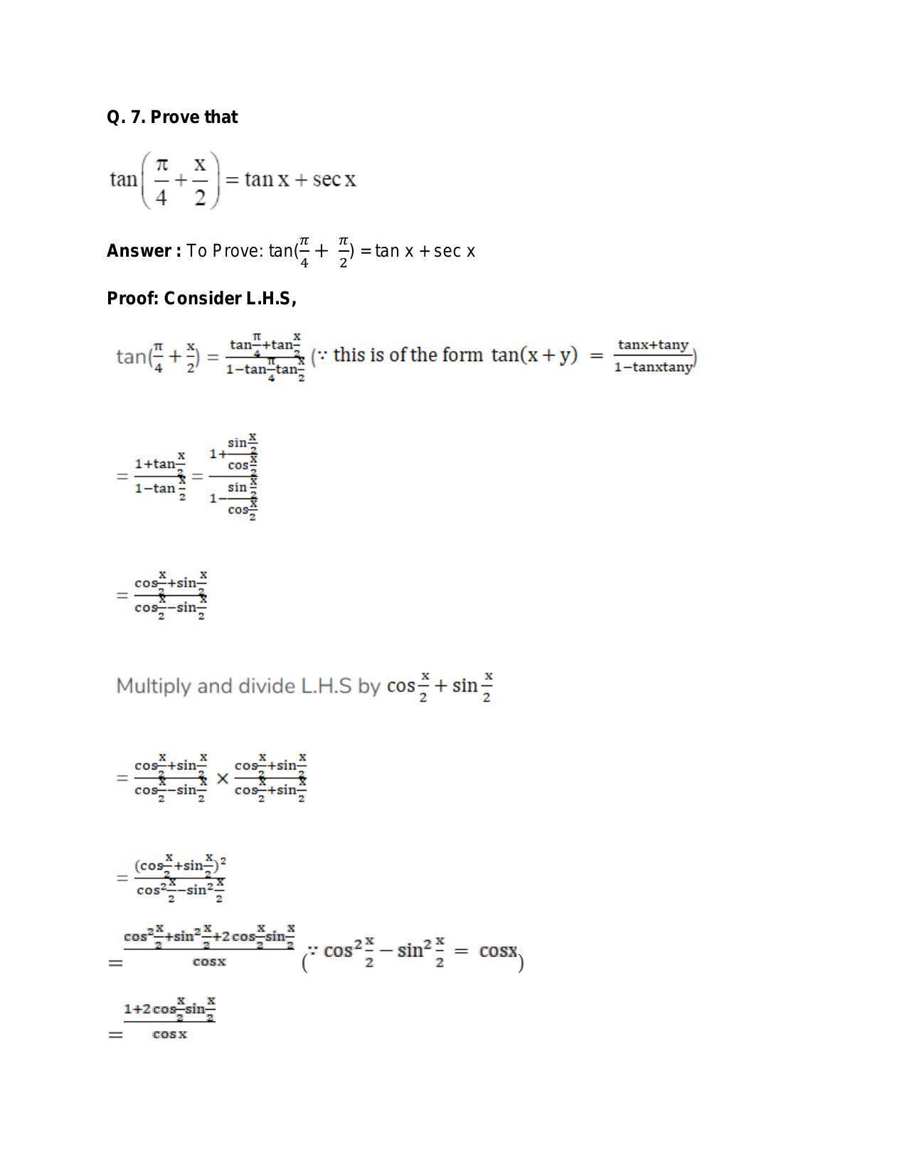 Chapter 15: Trigonometric or Circular Functions: RS Aggarwal Class 11 Solutions  - Page 126