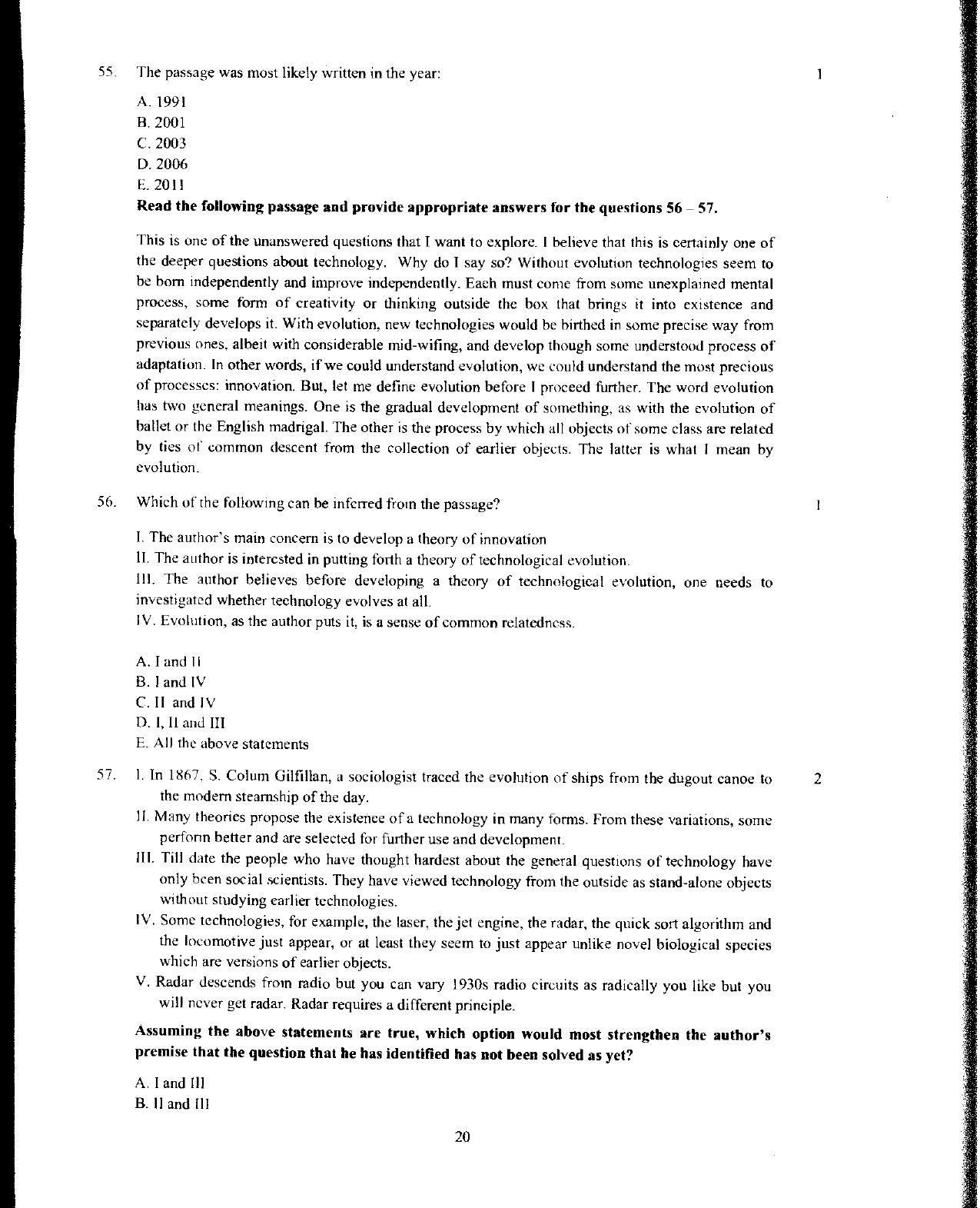 XAT 2012 Question Papers - Page 21
