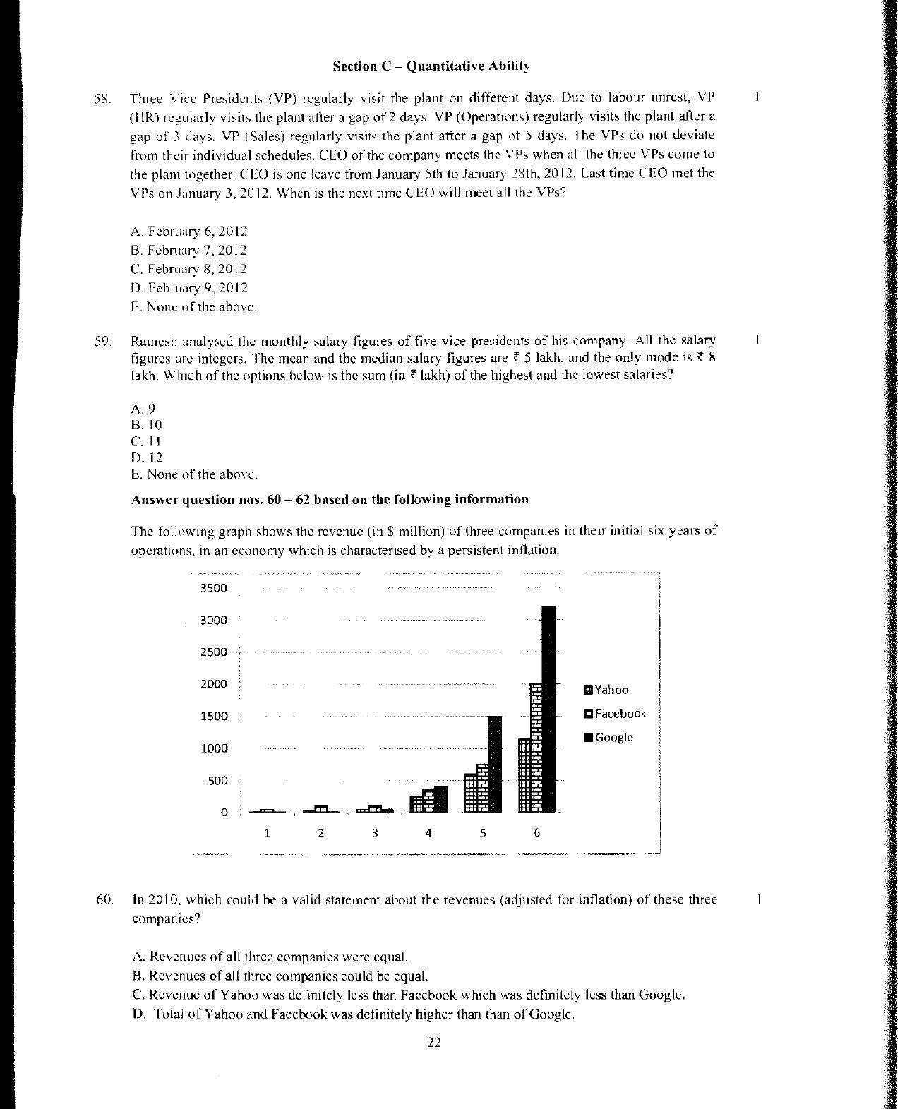 XAT 2012 Question Papers - Page 23