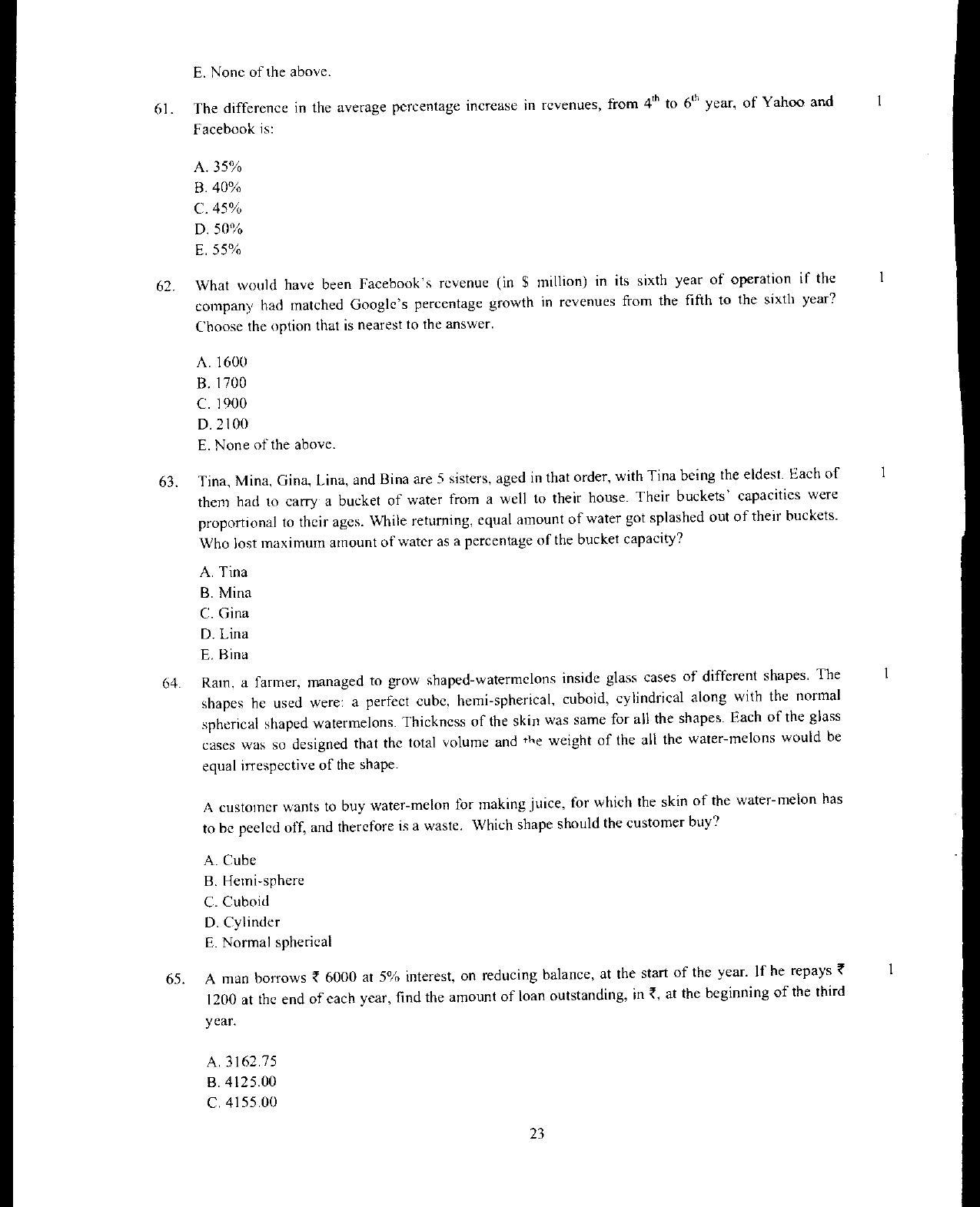 XAT 2012 Question Papers - Page 24