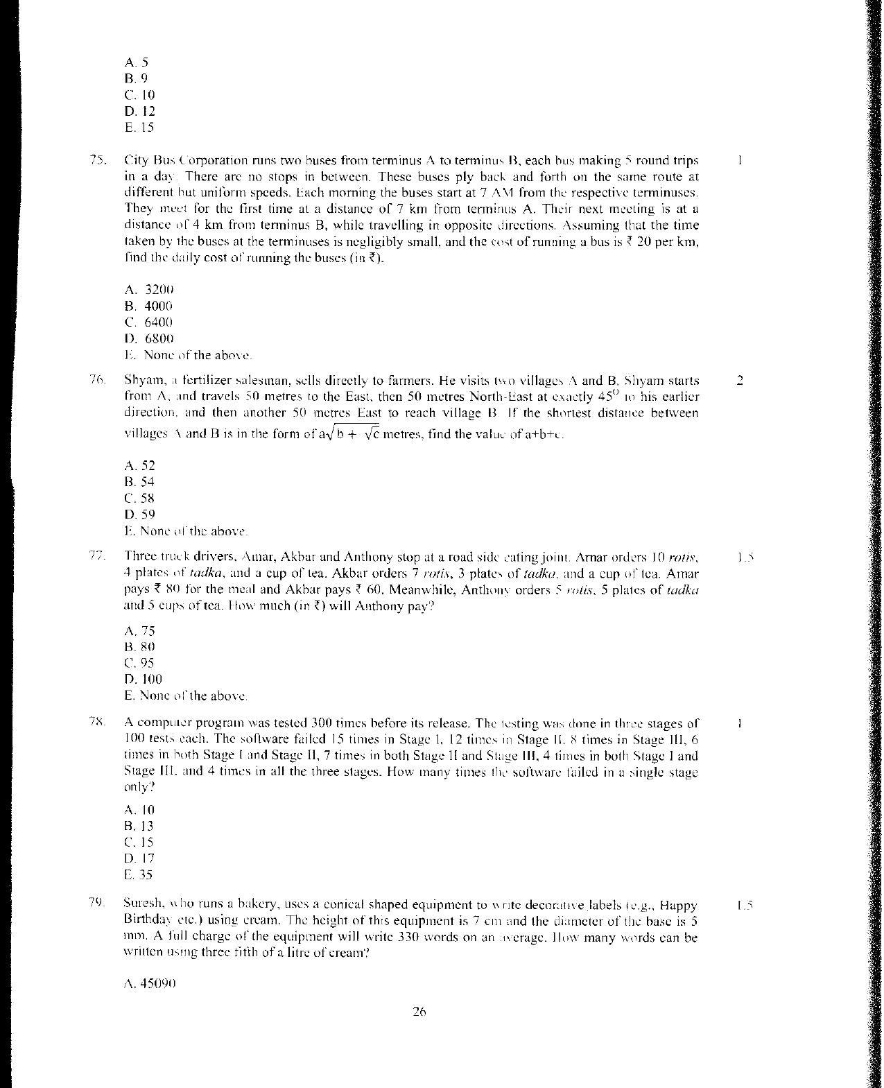XAT 2012 Question Papers - Page 27