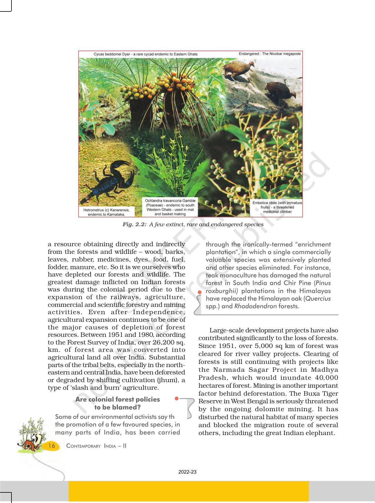 NCERT Book for Class 10 Geography Chapter 2 Forest and Wildlife Resources. - Page 3