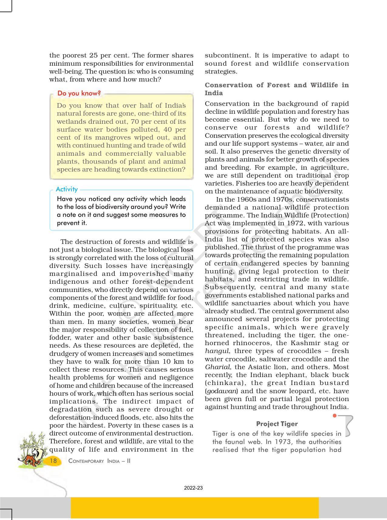 NCERT Book for Class 10 Geography Chapter 2 Forest and Wildlife Resources. - Page 5