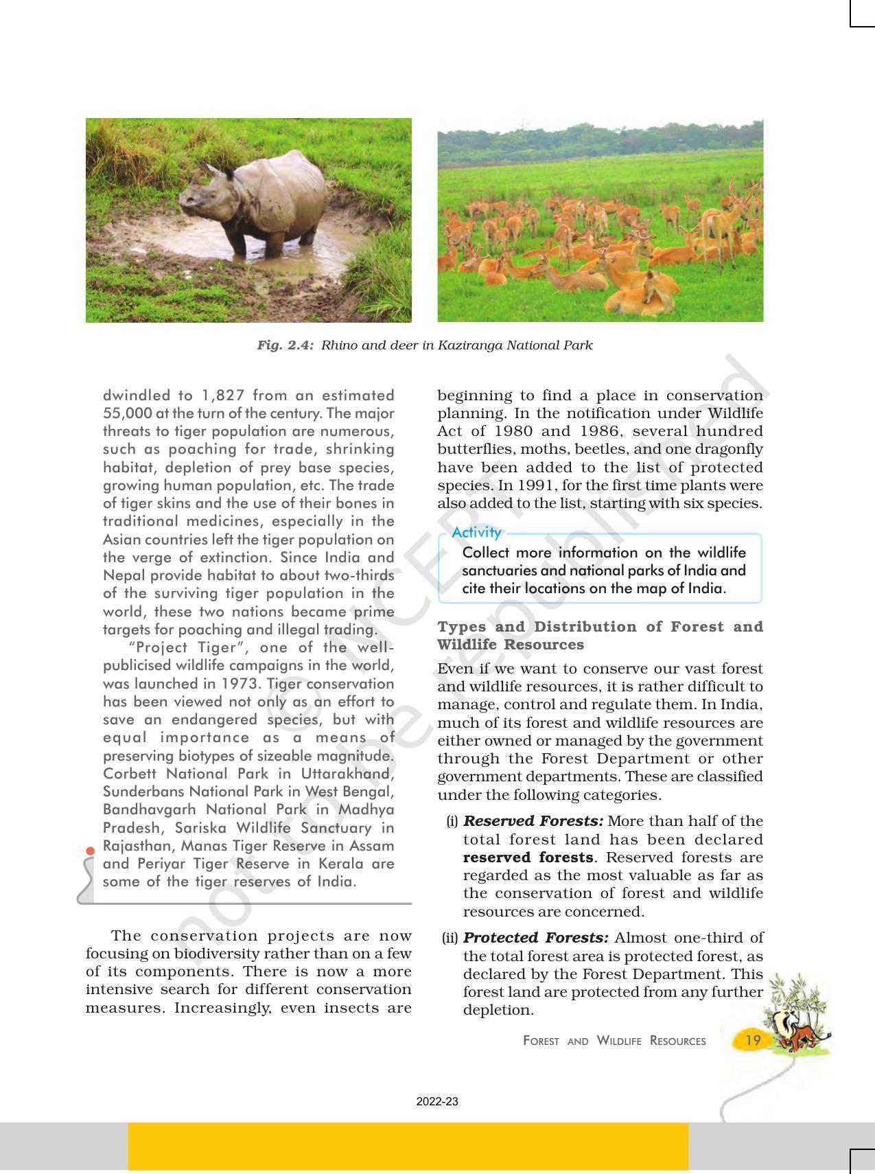 NCERT Book for Class 10 Geography Chapter 2 Forest and Wildlife Resources. - Page 6