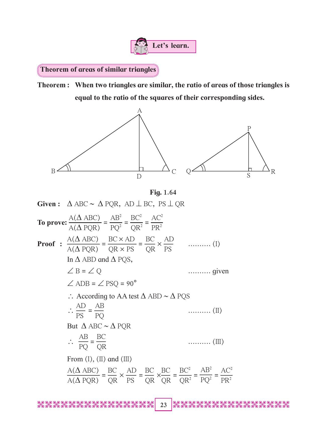 Maharashtra Board Class 10 Maths (Part 2) Textbook - Page 33