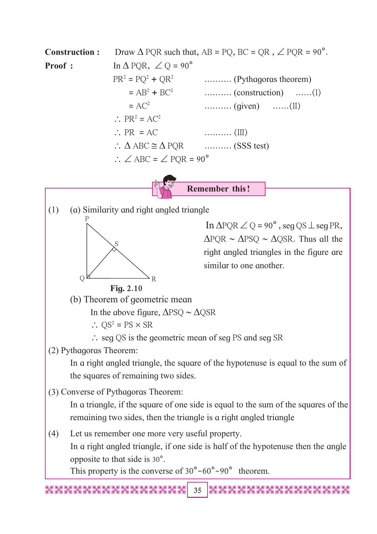 Maharashtra Board Class 10 Maths (Part 2) Textbook - Page 45