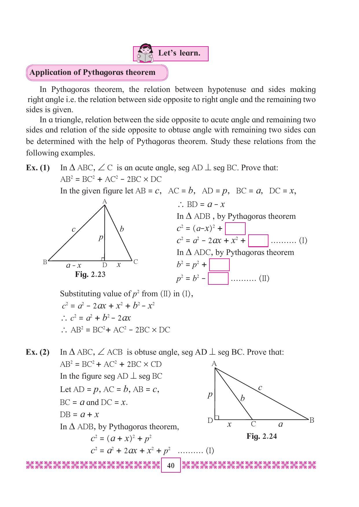 Maharashtra Board Class 10 Maths (Part 2) Textbook - Page 50