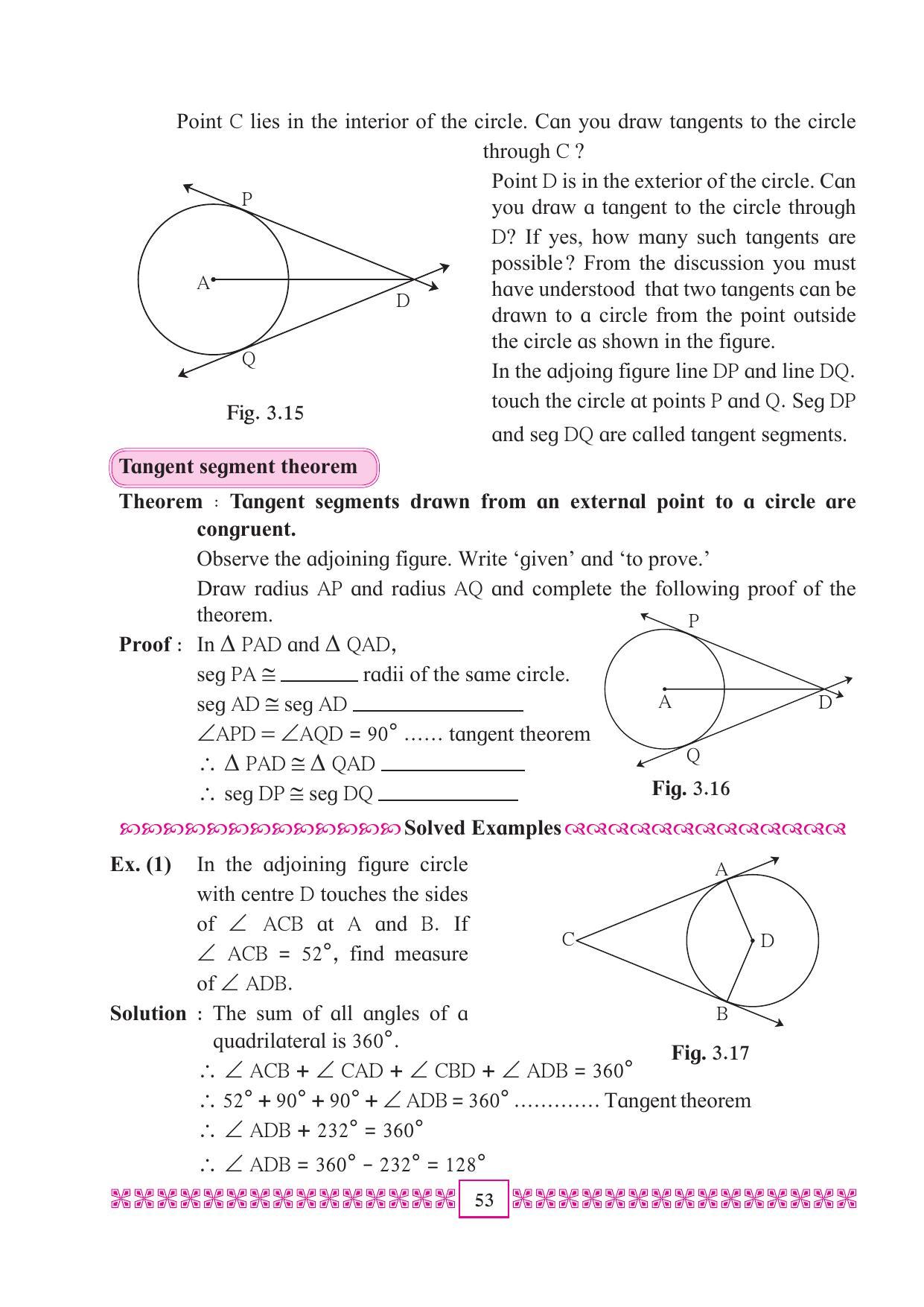 Maharashtra Board Class 10 Maths (Part 2) Textbook - Page 63