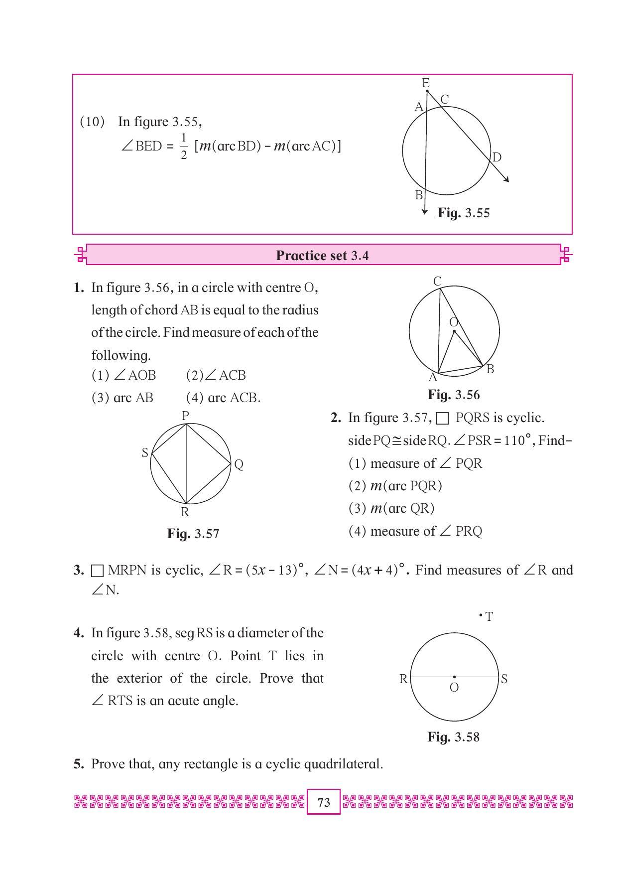 Maharashtra Board Class 10 Maths (Part 2) Textbook - Page 83