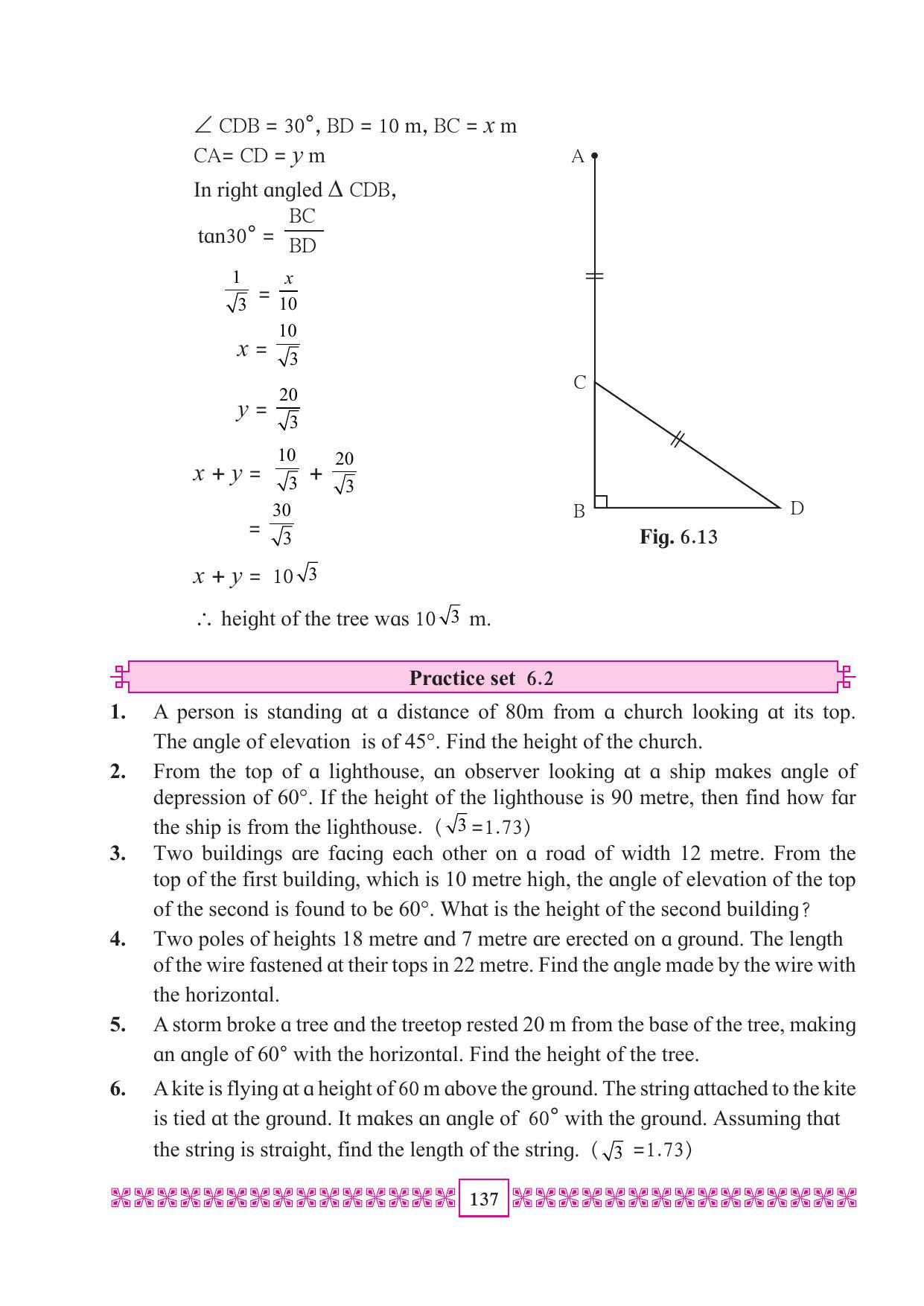 Maharashtra Board Class 10 Maths (Part 2) Textbook - Page 147