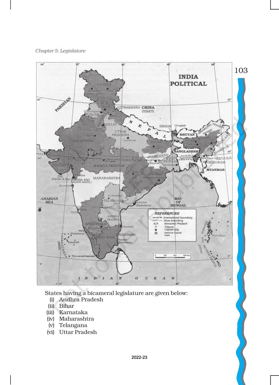 NCERT Book for Class 11 Political Science (Indian Constitution at Work) Chapter 5 Legislature - Page 4