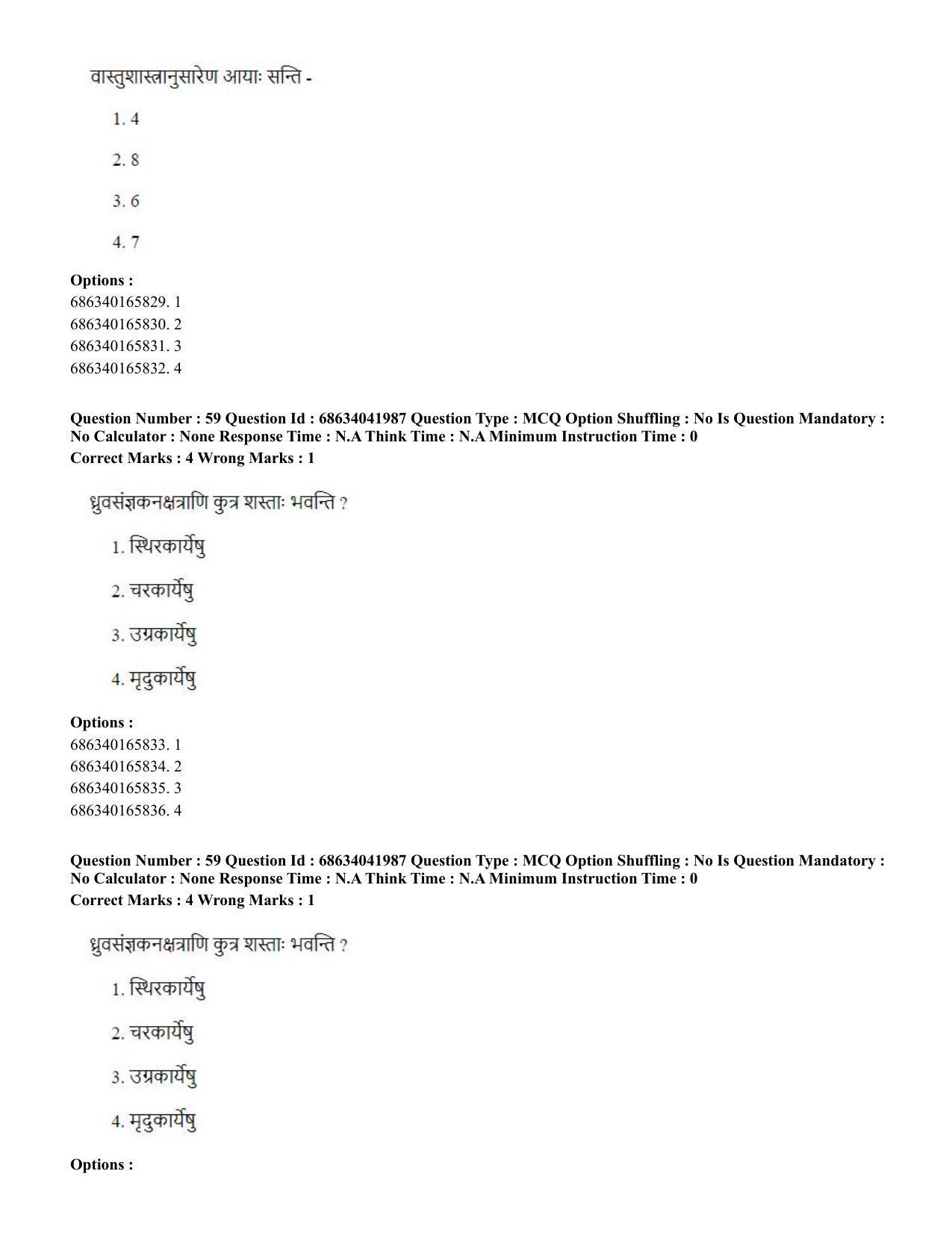 CUET PG 2023: ACQP11 – Jyotish -Falit (BHU) (Hin) - Shift 3 (30-06-2023) Question Paper - Page 80