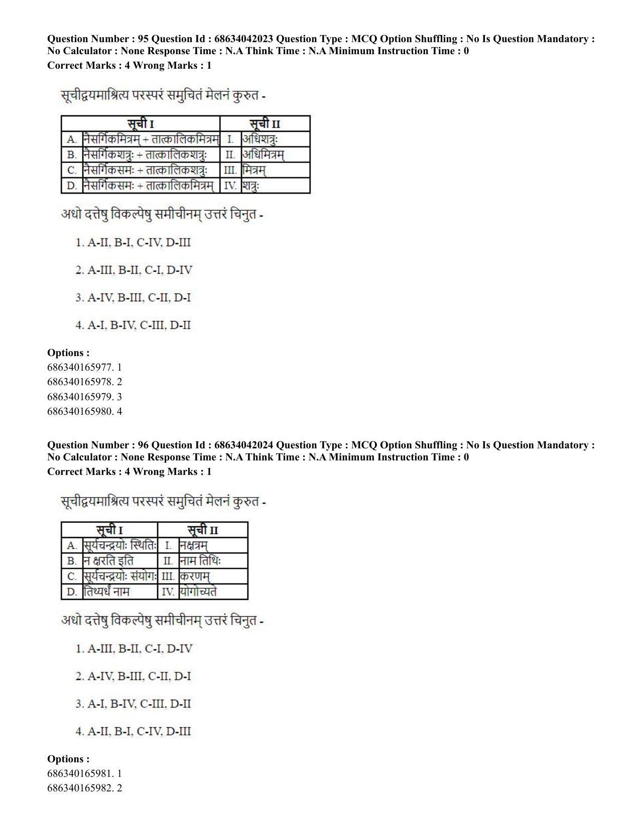 CUET PG 2023: ACQP11 – Jyotish -Falit (BHU) (Hin) - Shift 3 (30-06-2023) Question Paper - Page 139