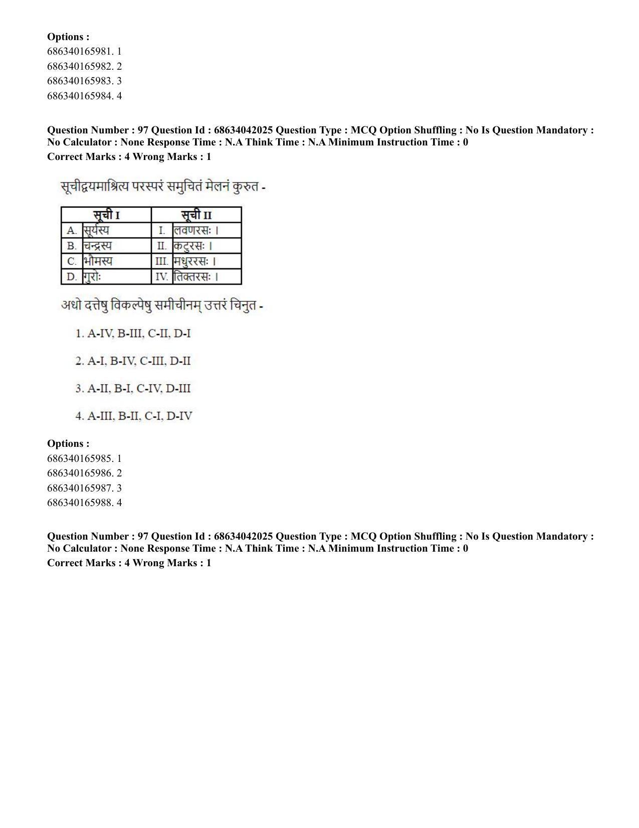 CUET PG 2023: ACQP11 – Jyotish -Falit (BHU) (Hin) - Shift 3 (30-06-2023) Question Paper - Page 141