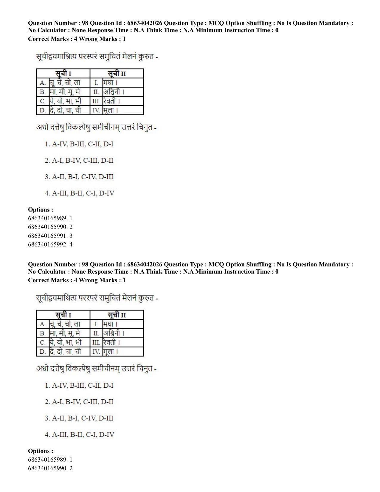 CUET PG 2023: ACQP11 – Jyotish -Falit (BHU) (Hin) - Shift 3 (30-06-2023) Question Paper - Page 143