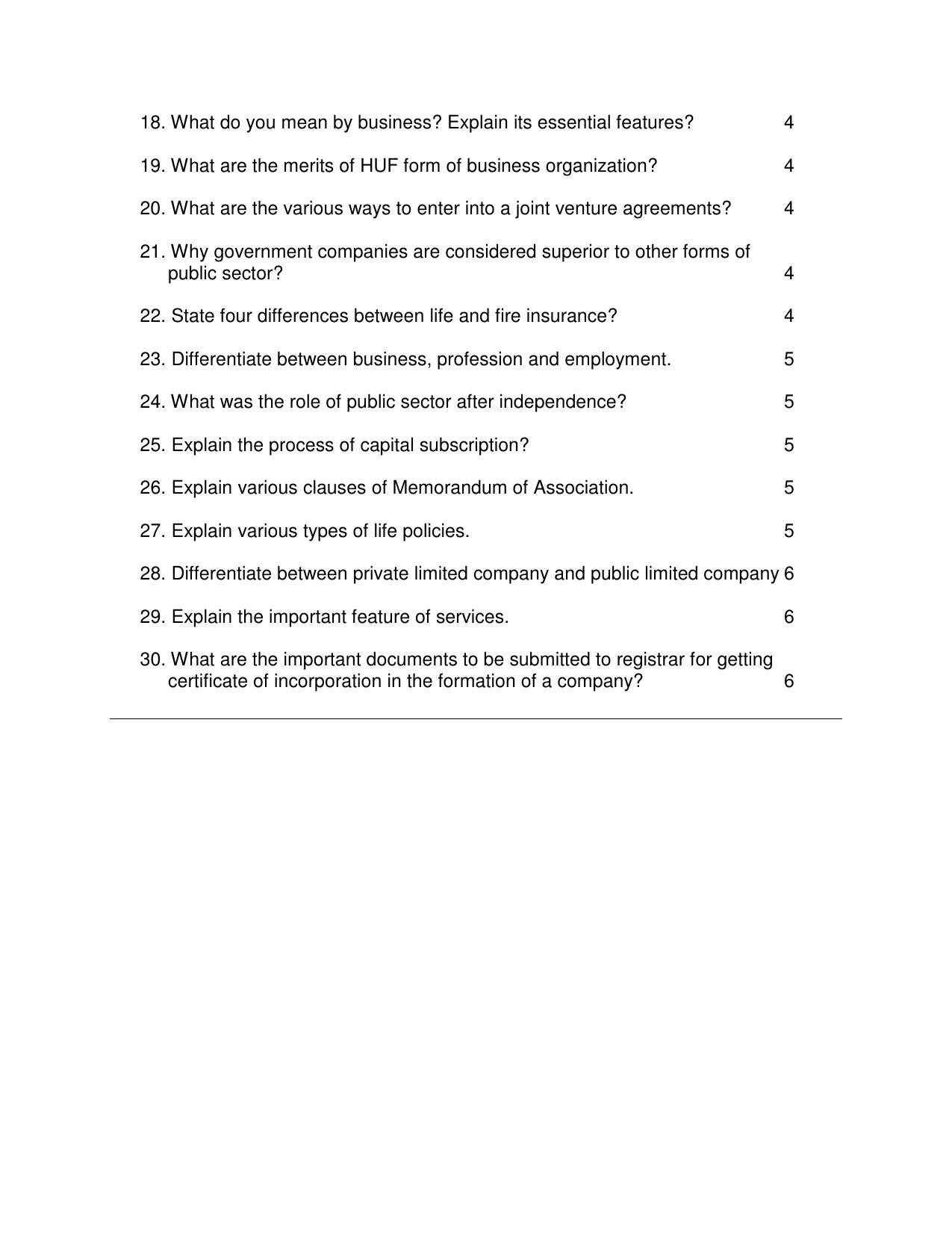 CBSE Worksheets for Class 11 Business Studies Assignment 8 - Page 2