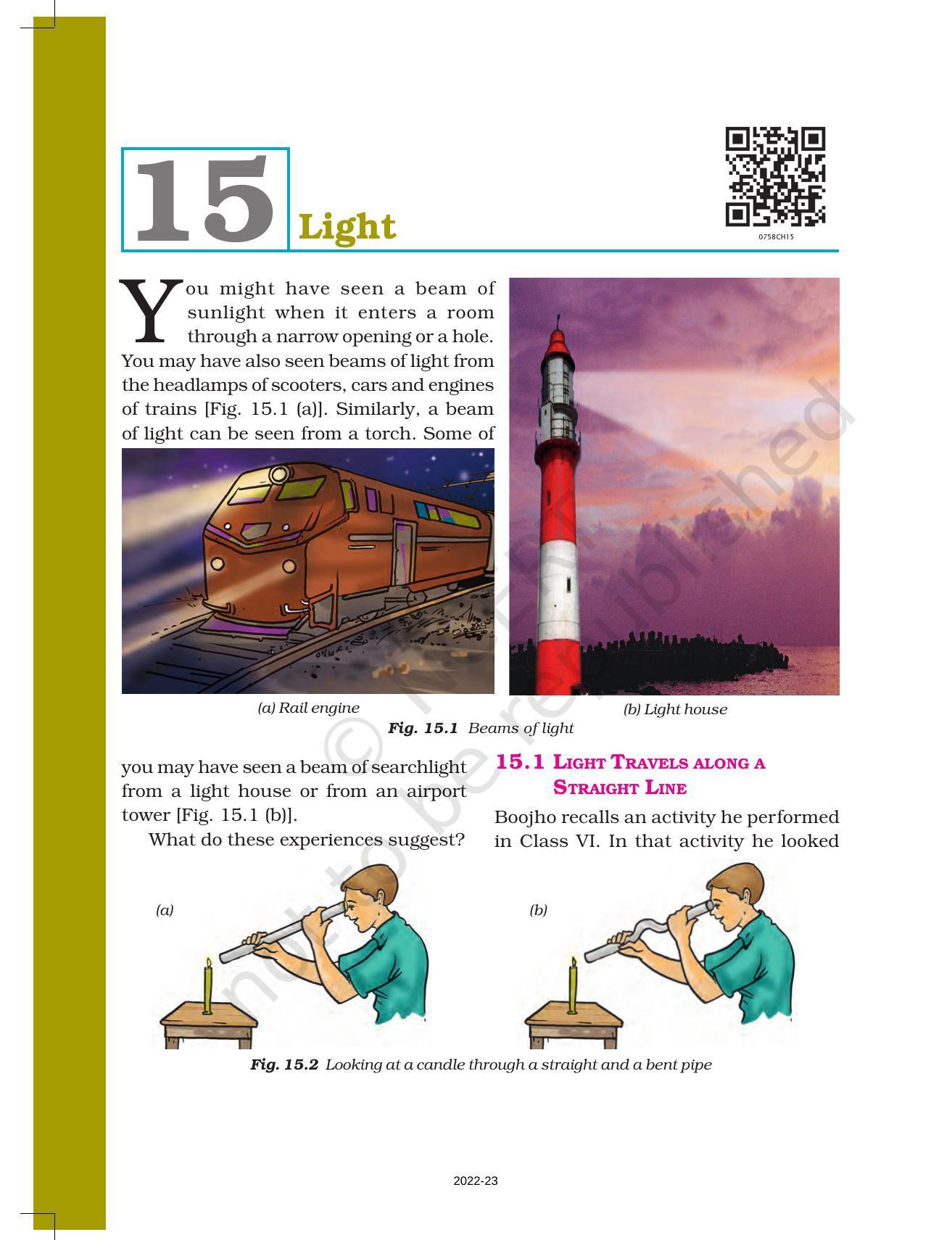 NCERT Book For Class 7 Science: Chapter 15-Light - IndCareer Docs