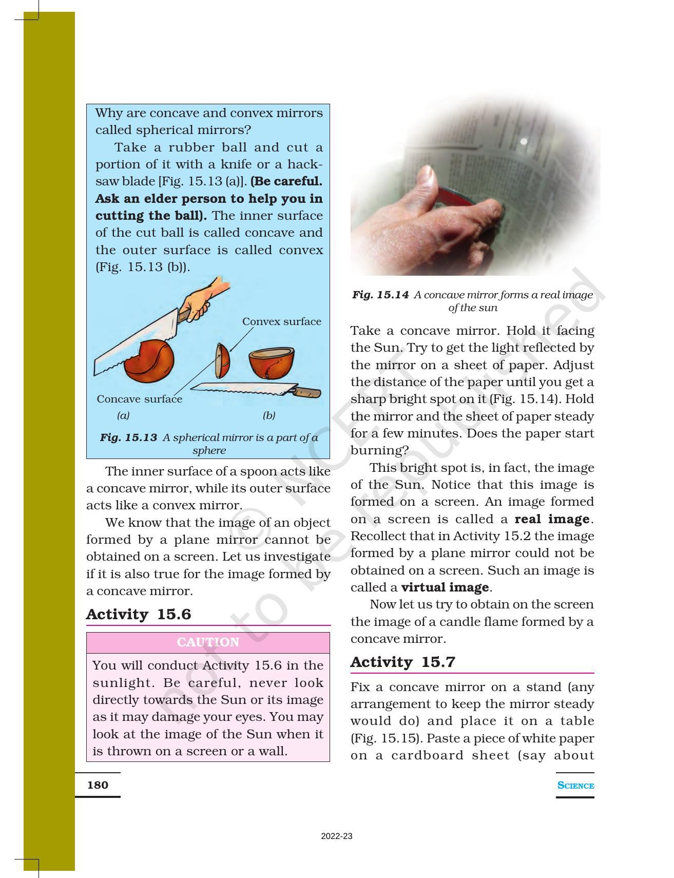 NCERT Book For Class 7 Science: Chapter 15-Light - IndCareer Schools