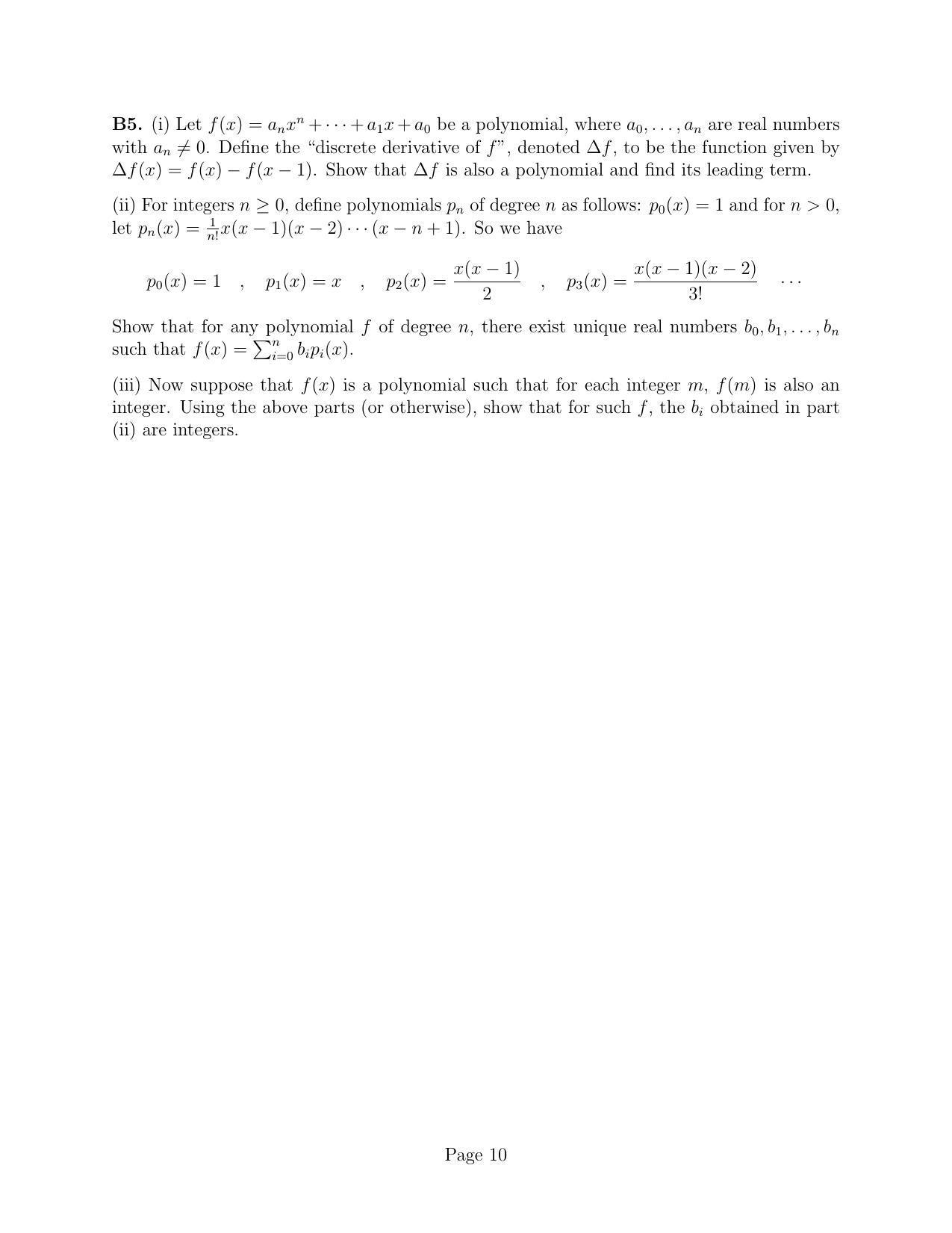 CMI Entrance Exam 2014 Question Paper B.Sc (Hons.) Mathematics And ...