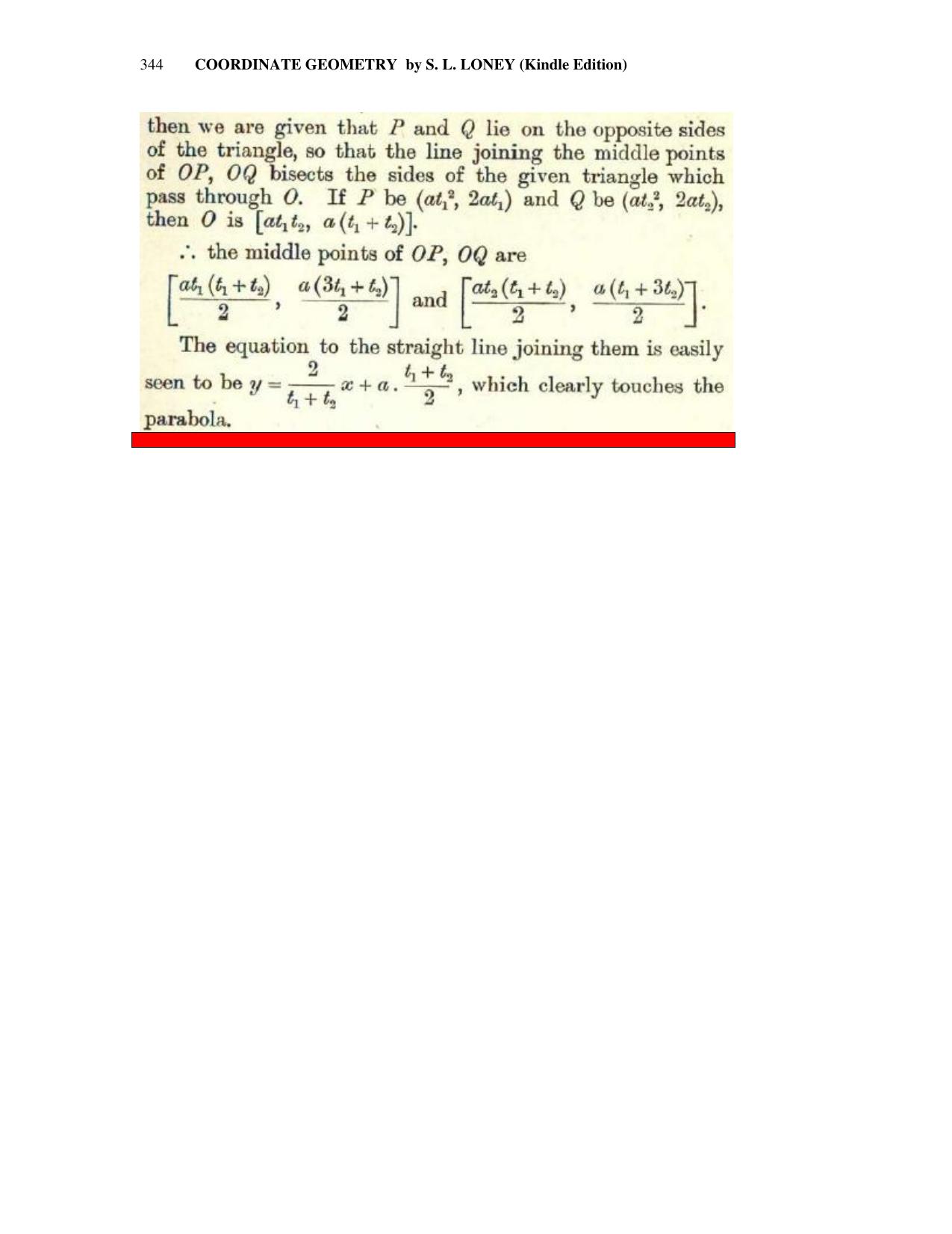 Chapter 10: The Parabola - SL Loney Solutions: The Elements of Coordinate Geometry - Page 58