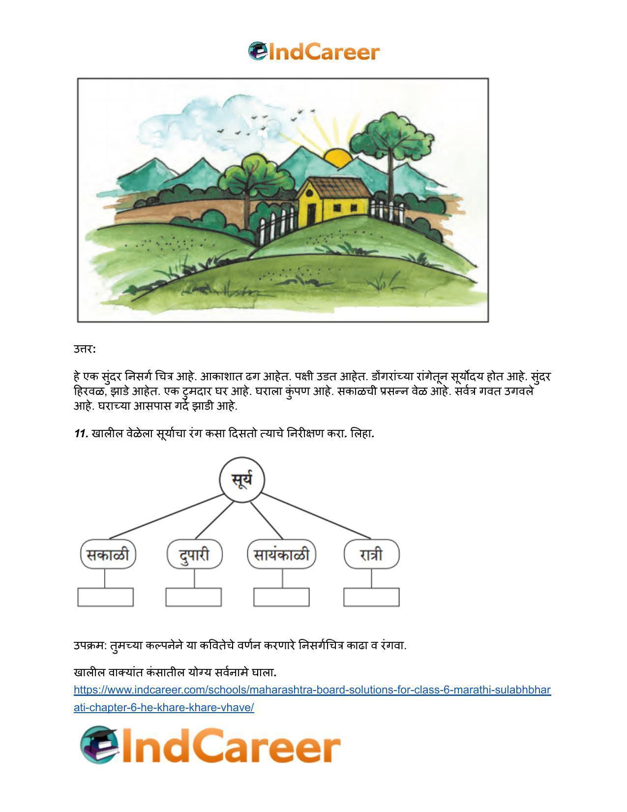 Maharashtra Board Solutions for Class 6- Marathi Sulabhbharati: Chapter 6- हे खरे खरे व्हावे - Page 7