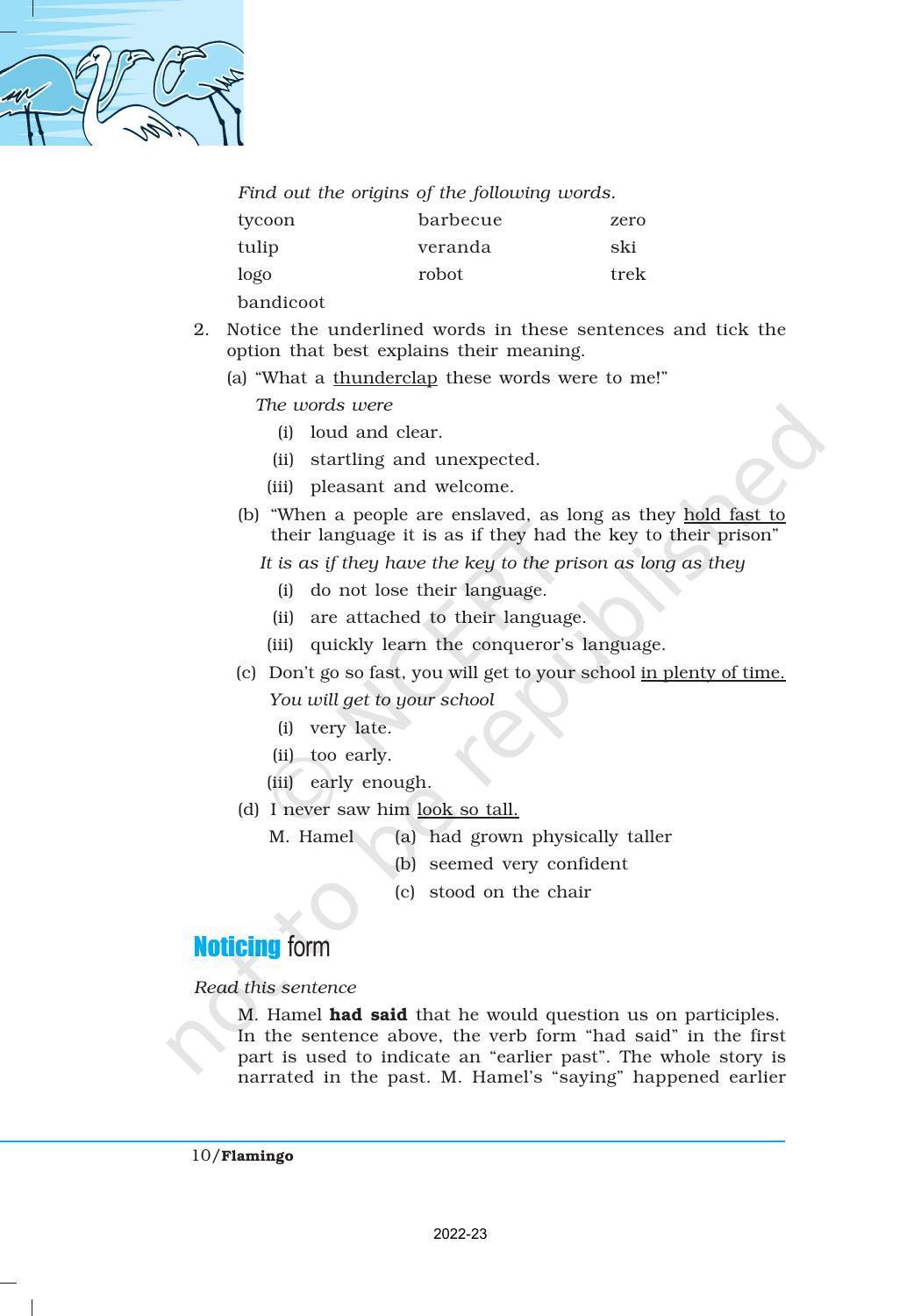 NCERT Book for Class 12 English Chapter 1 The Last Lesson - Page 10