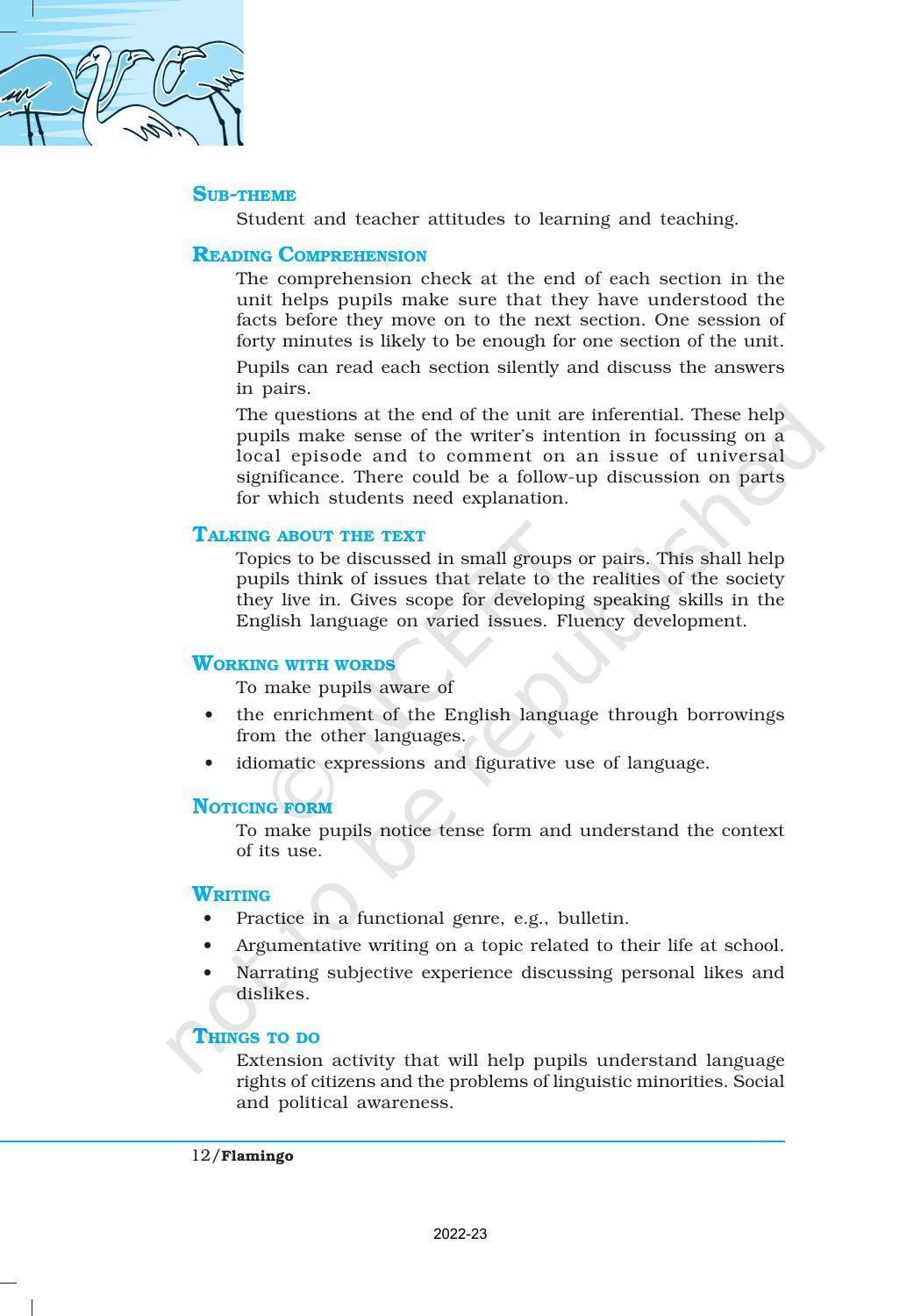 NCERT Book for Class 12 English Chapter 1 The Last Lesson - Page 12