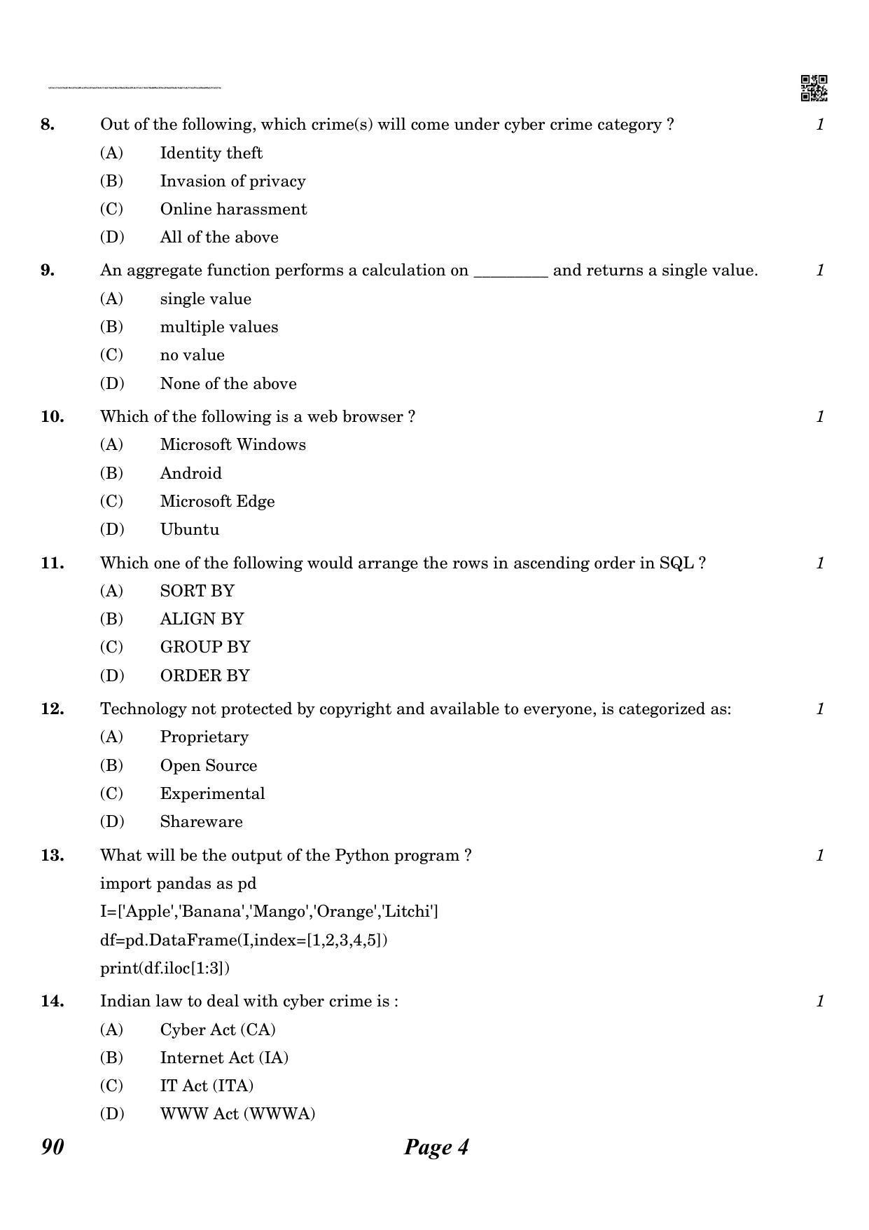 CBSE Class 12 QP_065_informatic_practice_new 2021 Compartment Question ...