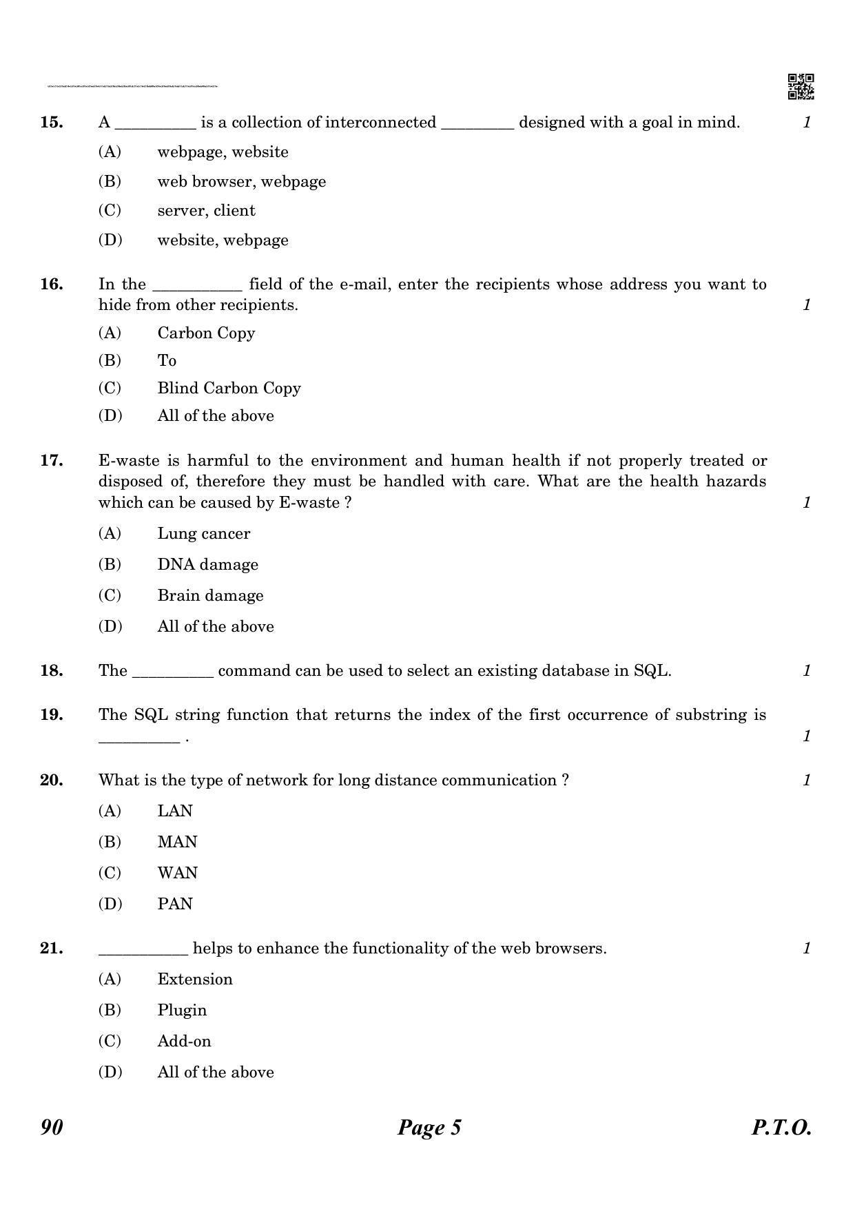 CBSE Class 12 QP_065_informatic_practice_new 2021 Compartment Question ...