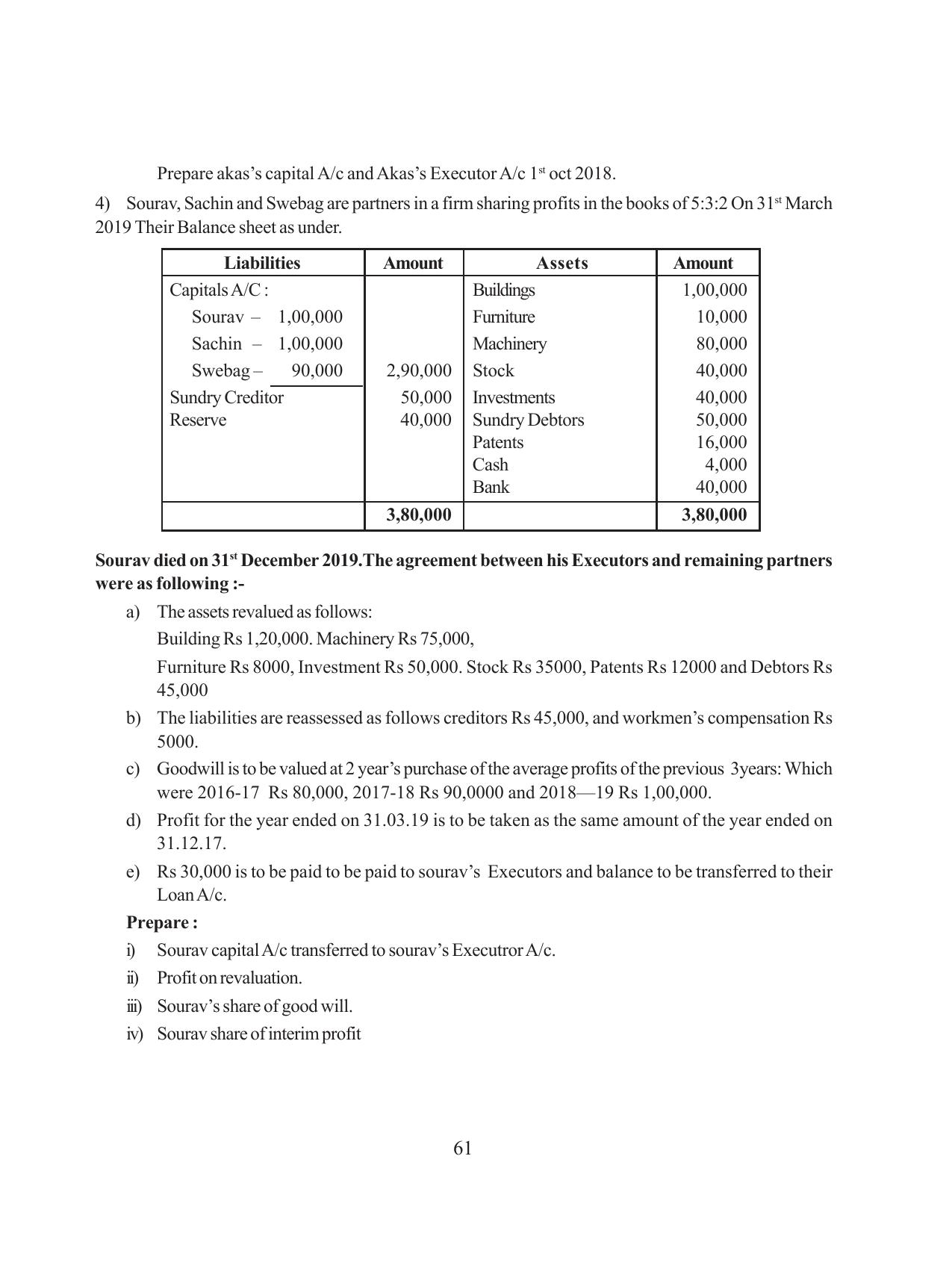 Tripura Board Class 12 Accountency Bengali Version Workbooks - Page 65