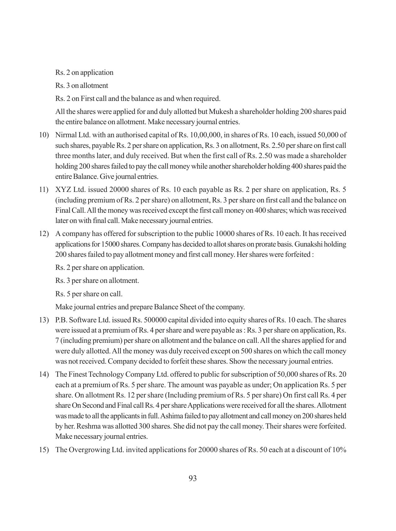 Tripura Board Class 12 Accountency Bengali Version Workbooks - Page 97