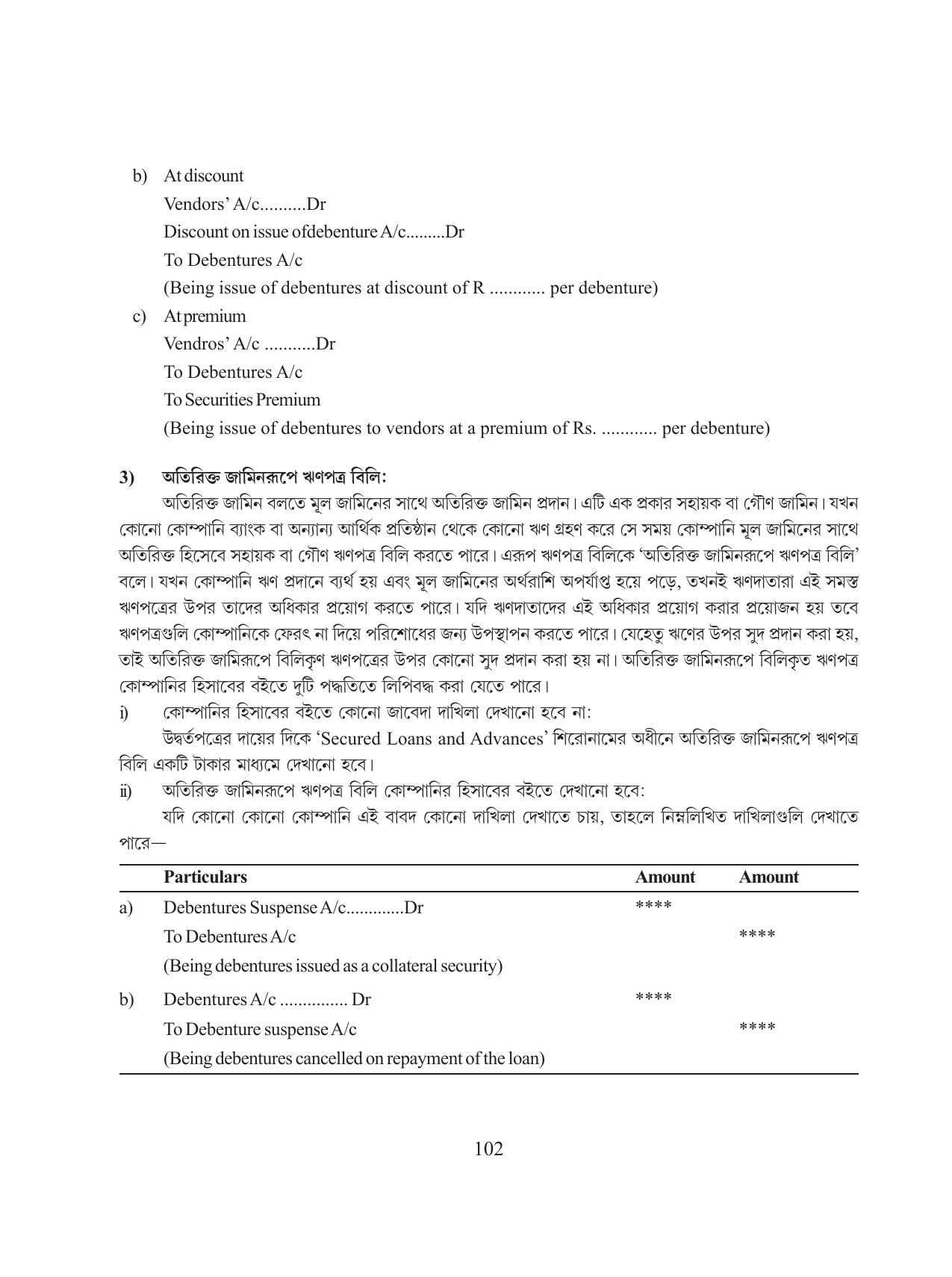 Tripura Board Class 12 Accountency Bengali Version Workbooks - Page 106