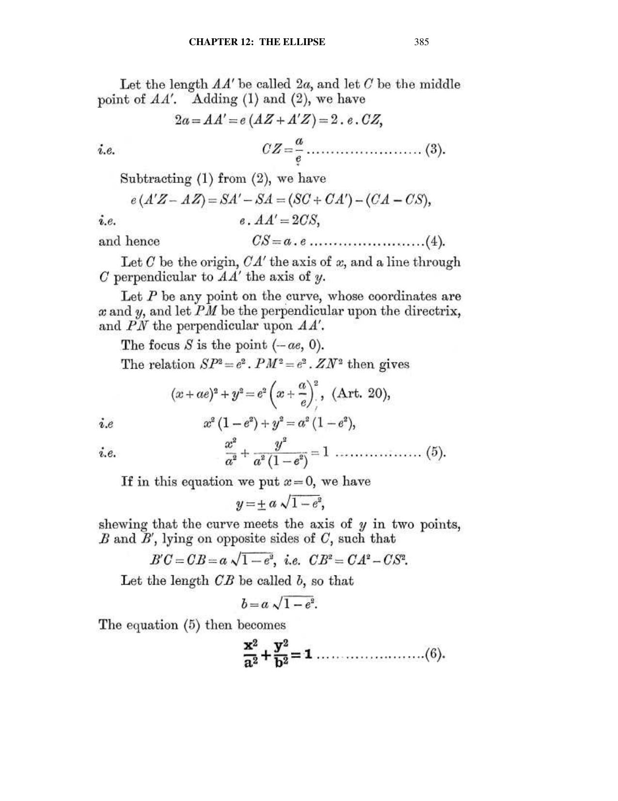 Chapter 12: The Ellipse - SL Loney Solutions: The Elements of Coordinate Geometry - Page 2