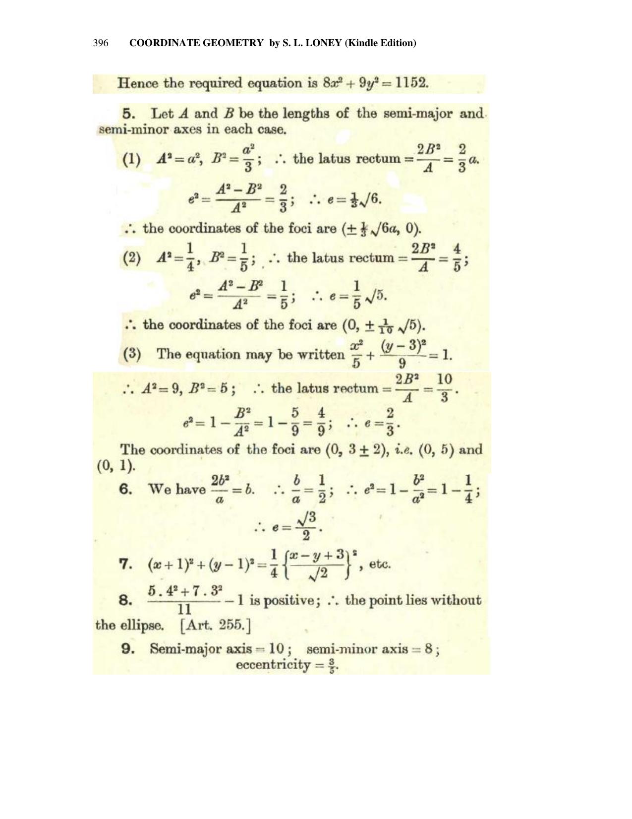 Chapter 12: The Ellipse - SL Loney Solutions: The Elements of Coordinate Geometry - Page 13