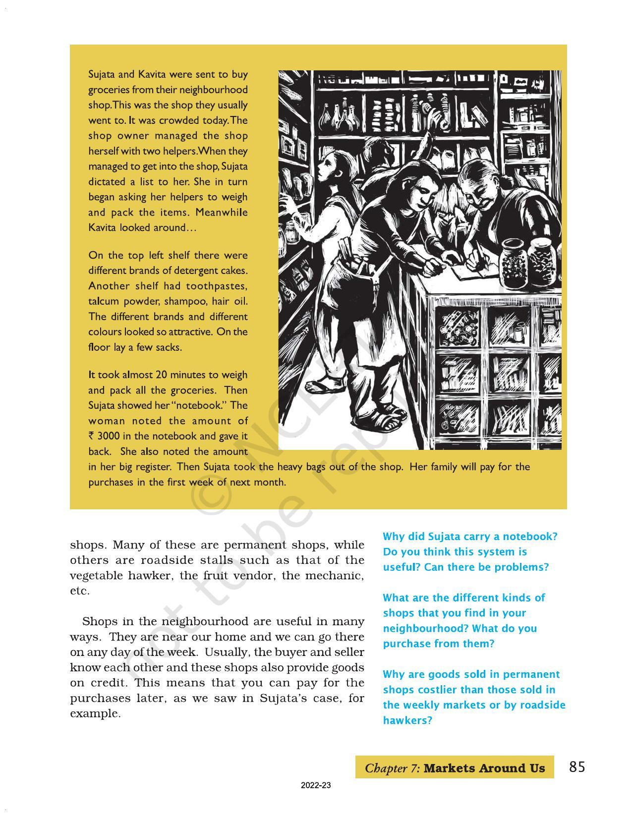 NCERT Book For Class 7 Social Science(Civics): Chapter 7-Markets Around ...