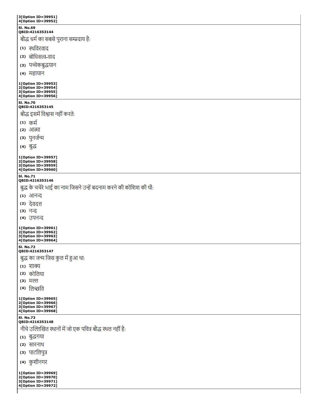 CUET (PG) 2022: PGQP-60 Pali (10-09-2022) Question Paper - Page 19